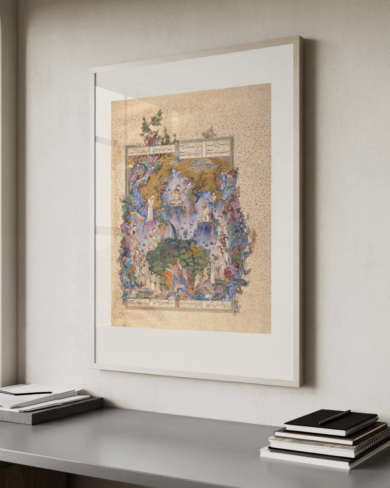 The Court of Gayumars Art Print by Sultan Muhammad - hero image for the Persian, Mughal & Indian collection