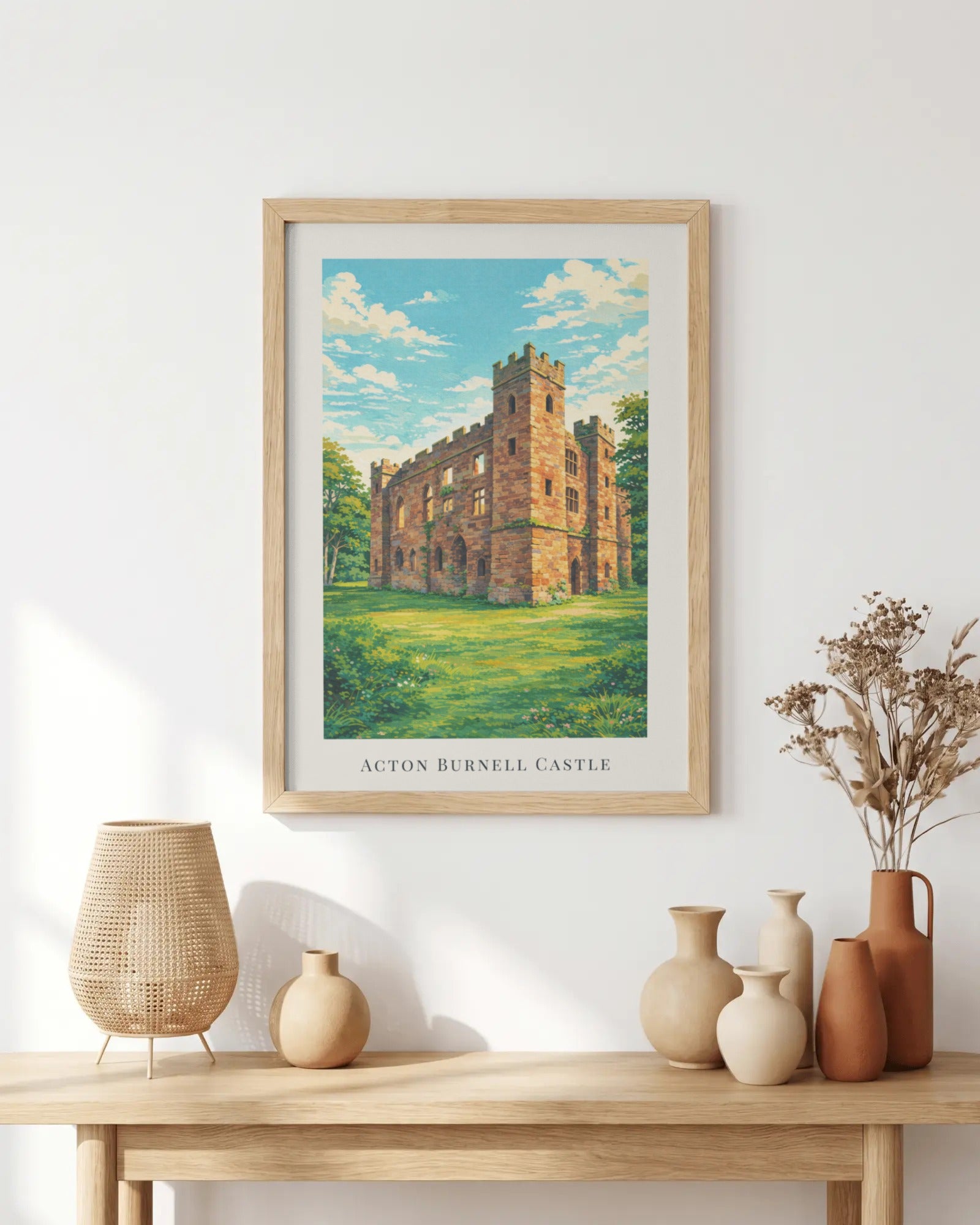 Acton Burnell Castle Art Print