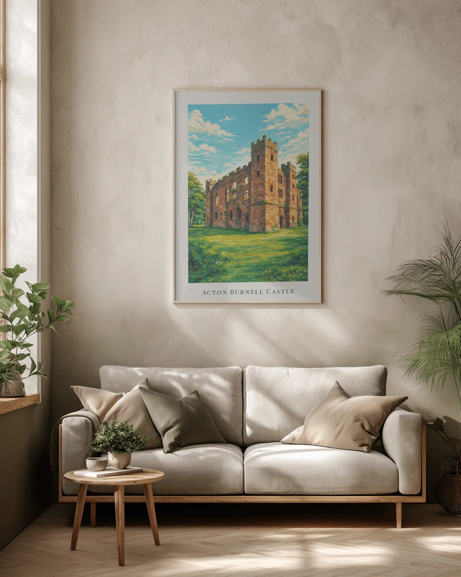 Acton Burnell Castle Art Print, framed wall art (view 2)
