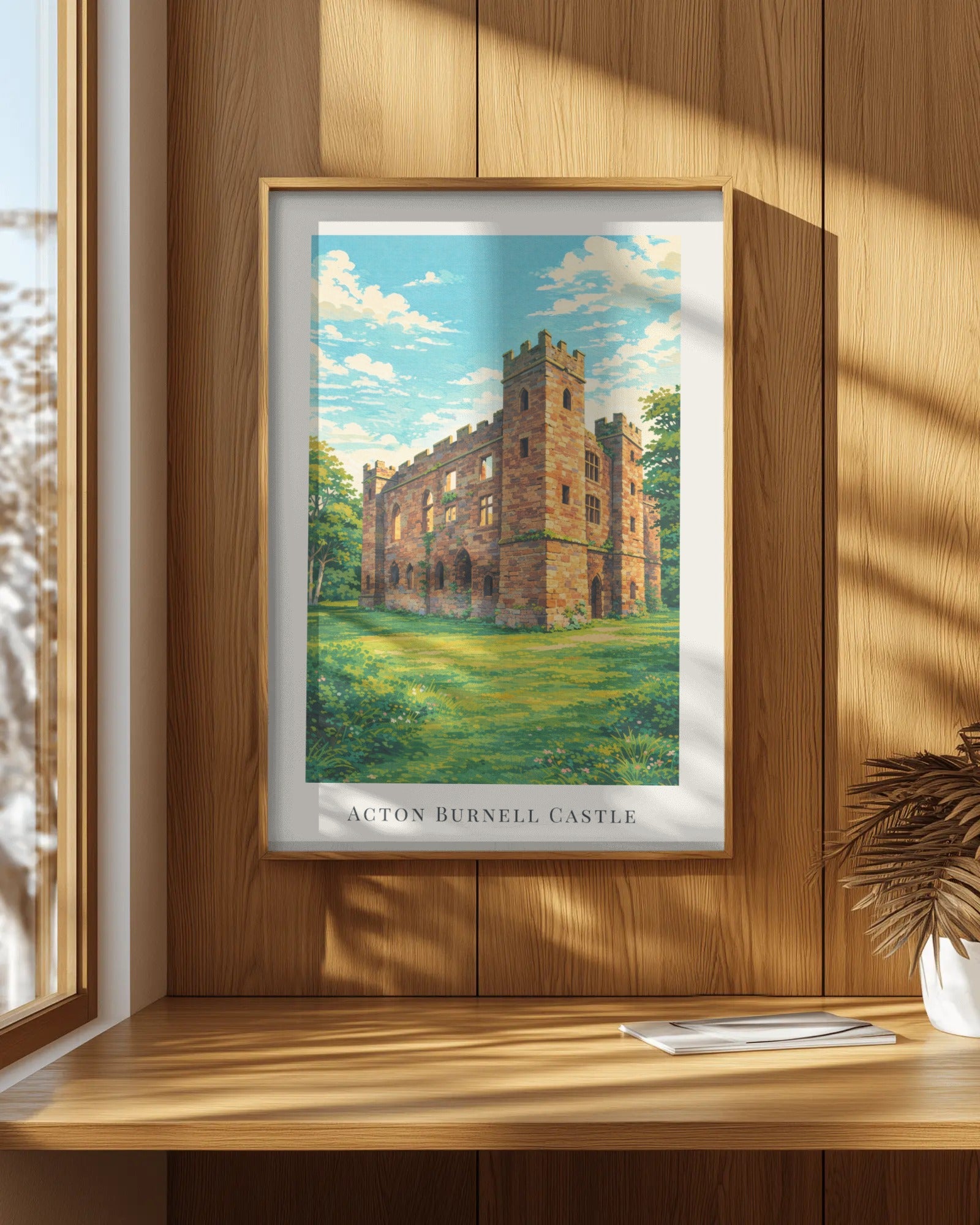 Acton Burnell Castle Art Print, framed wall art (view 7)
