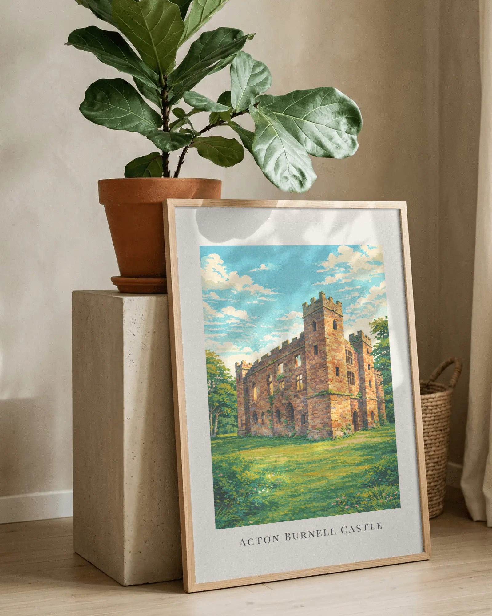 Acton Burnell Castle Art Print, framed wall art (view 8)