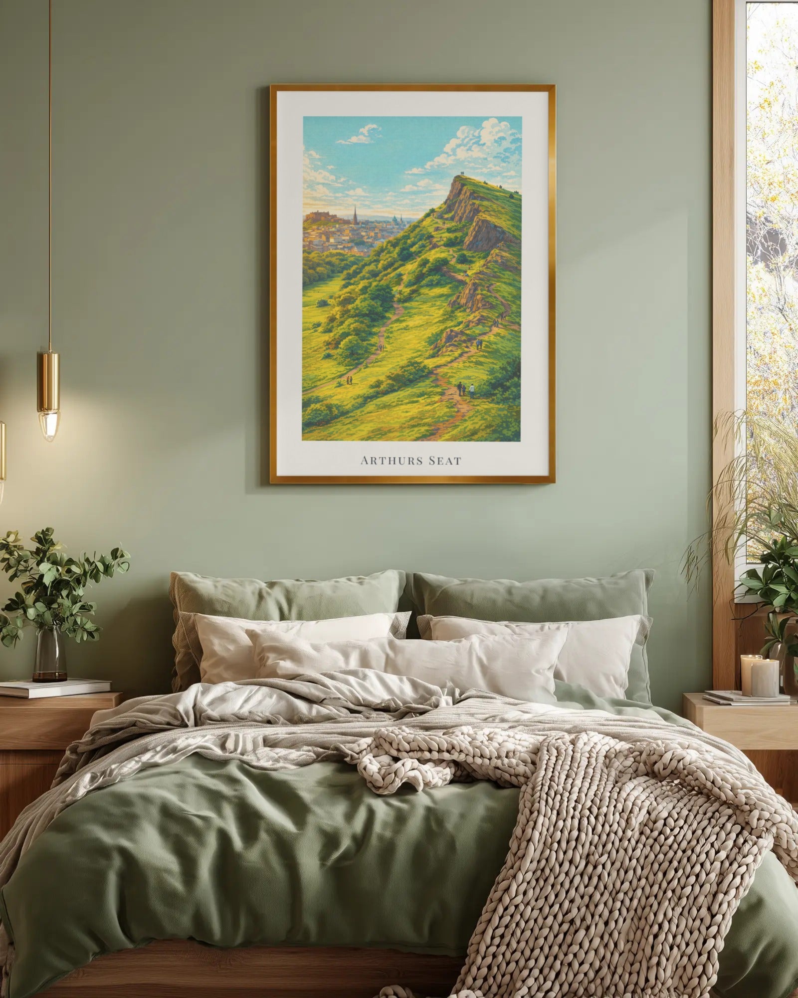 Arthur's Seat Art Print, framed wall art (view 4)