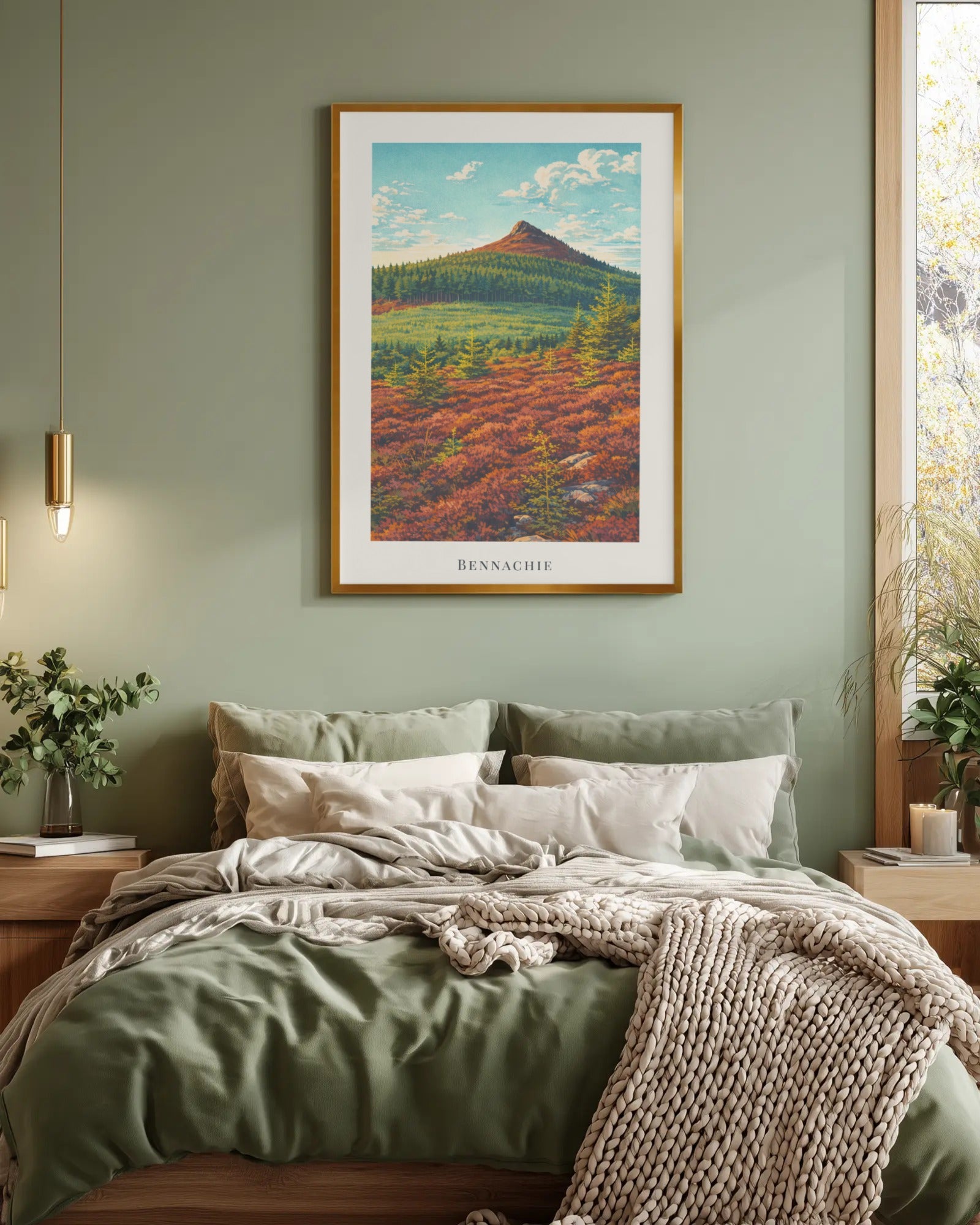 Bennachie Art Print, framed wall art (view 4)