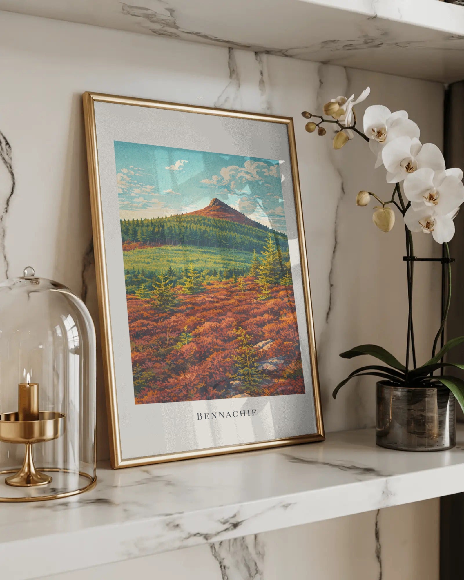 Bennachie Art Print, framed wall art (view 5)