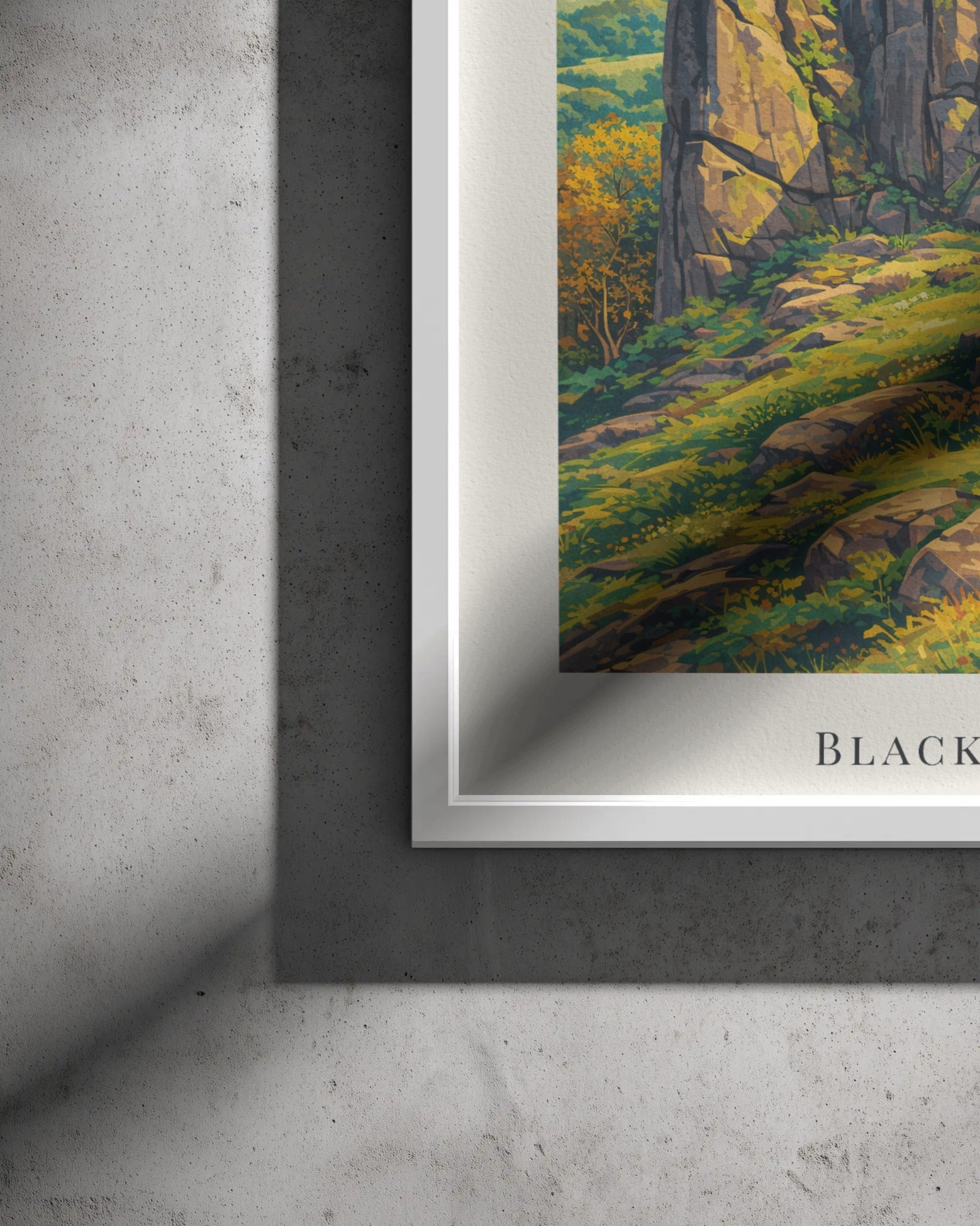 Black Rocks Art Print, framed wall art (view 3)