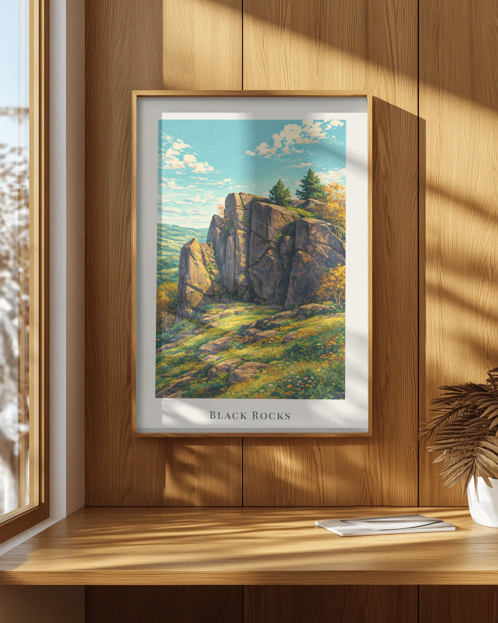 Black Rocks Art Print, framed wall art (view 7)