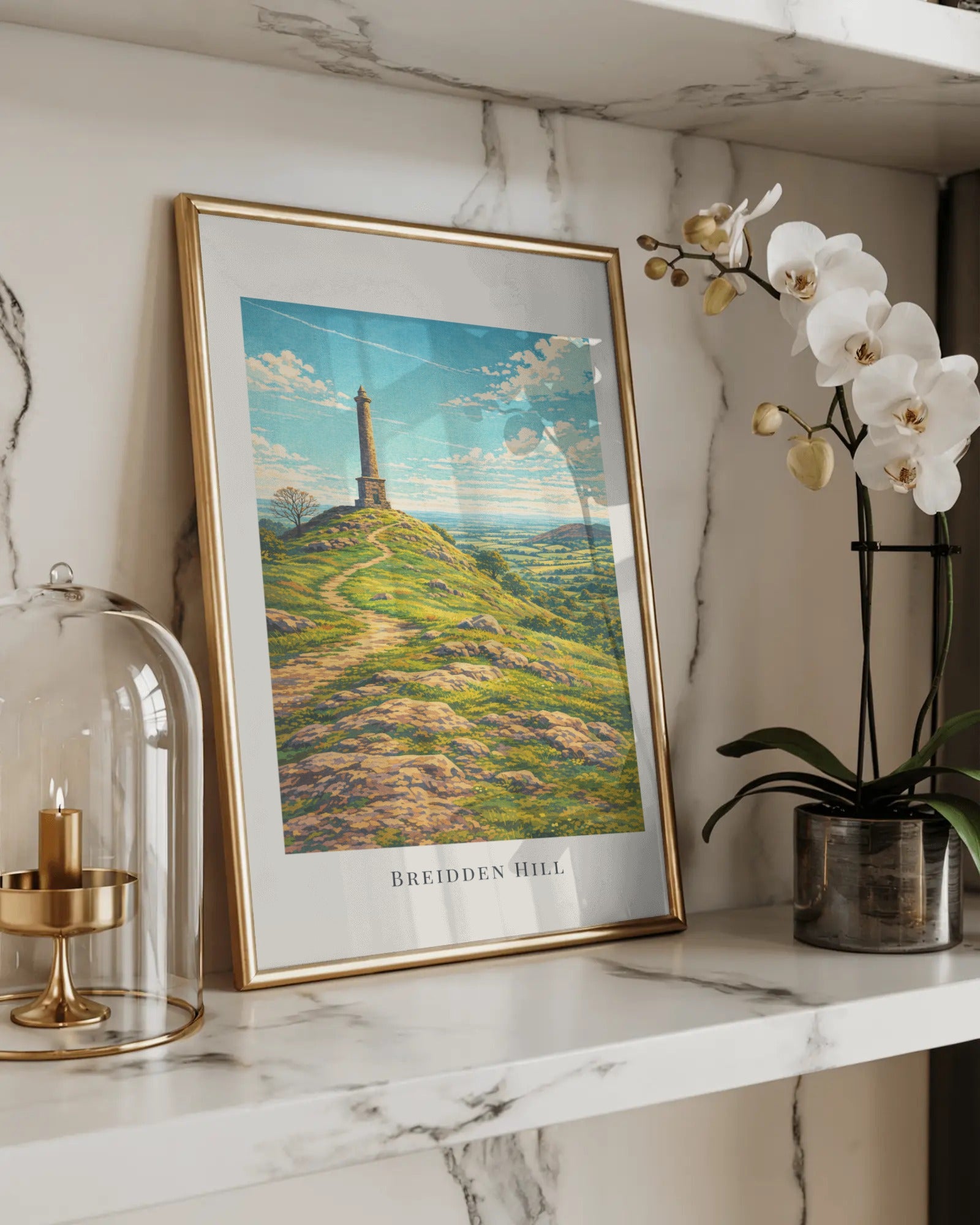 Breidden Hill Art Print, framed wall art (view 5)