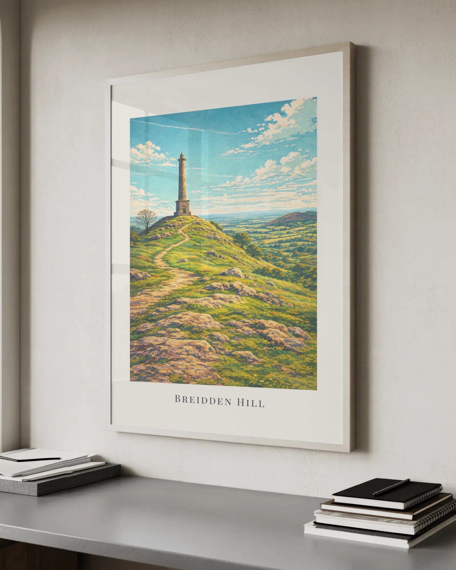 Breidden Hill Art Print, framed wall art (view 6)