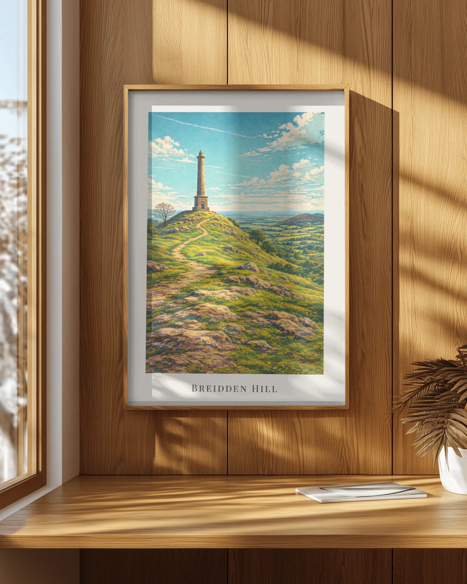 Breidden Hill Art Print, framed wall art (view 7)