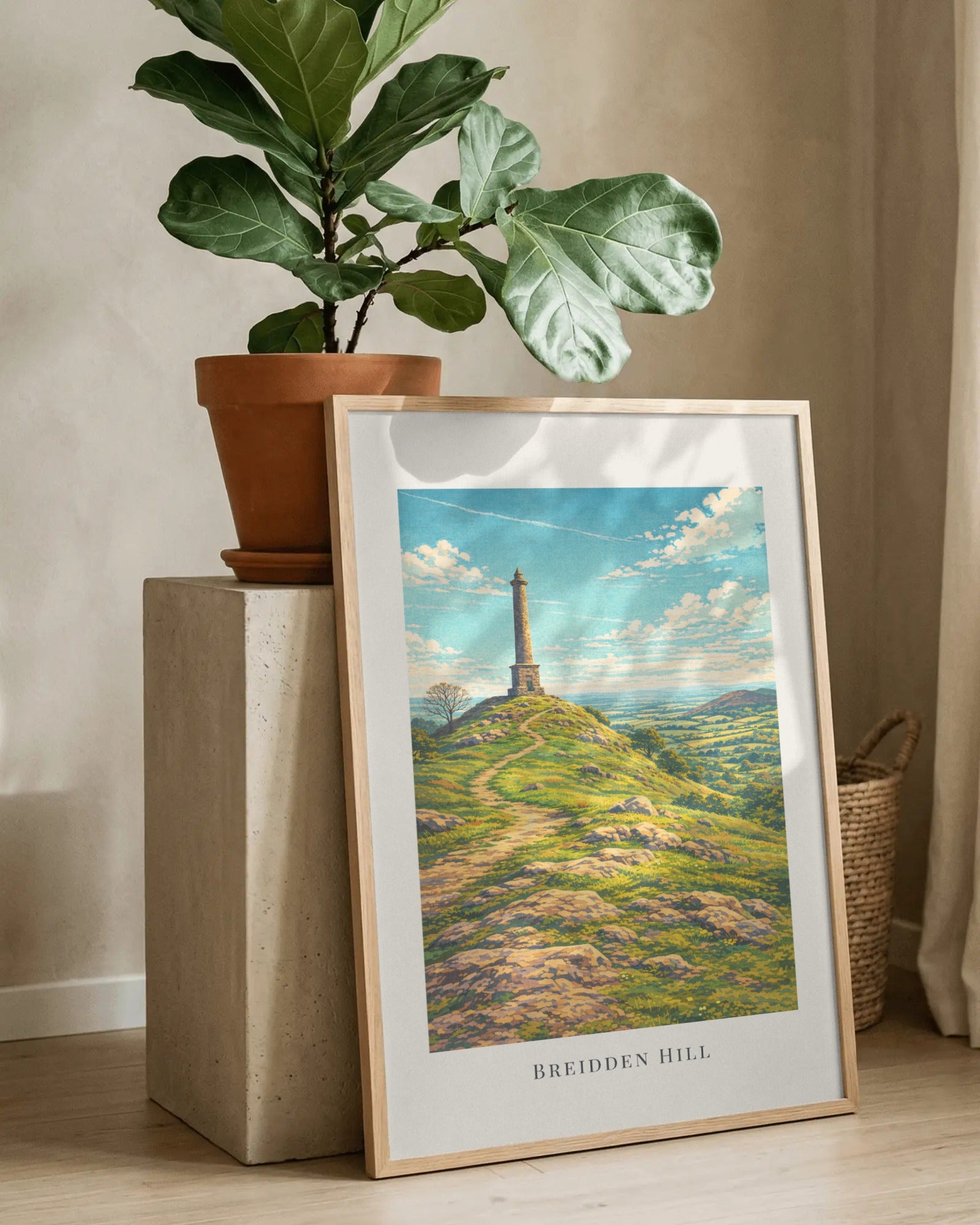 Breidden Hill Art Print, framed wall art (view 8)