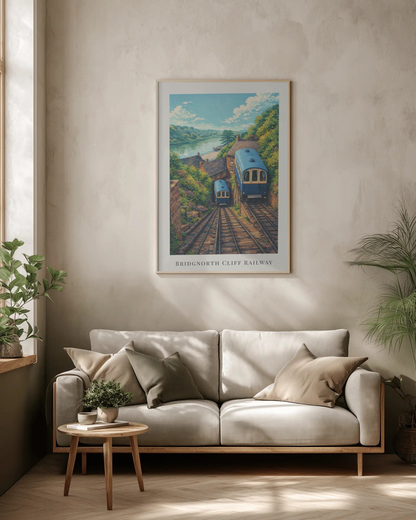 Bridgnorth Cliff Railway Art Print, framed wall art (view 2)