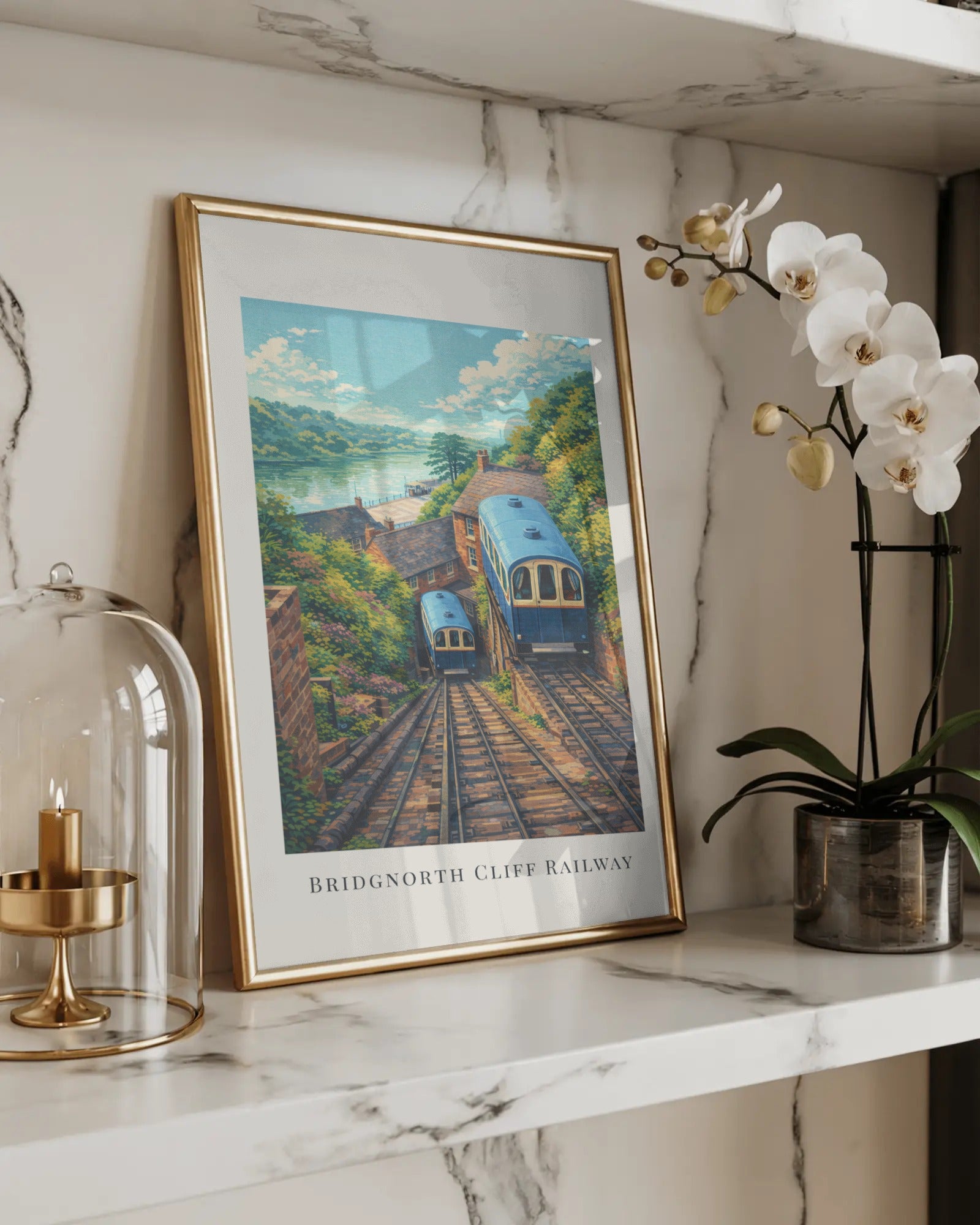 Bridgnorth Cliff Railway Art Print, framed wall art (view 5)