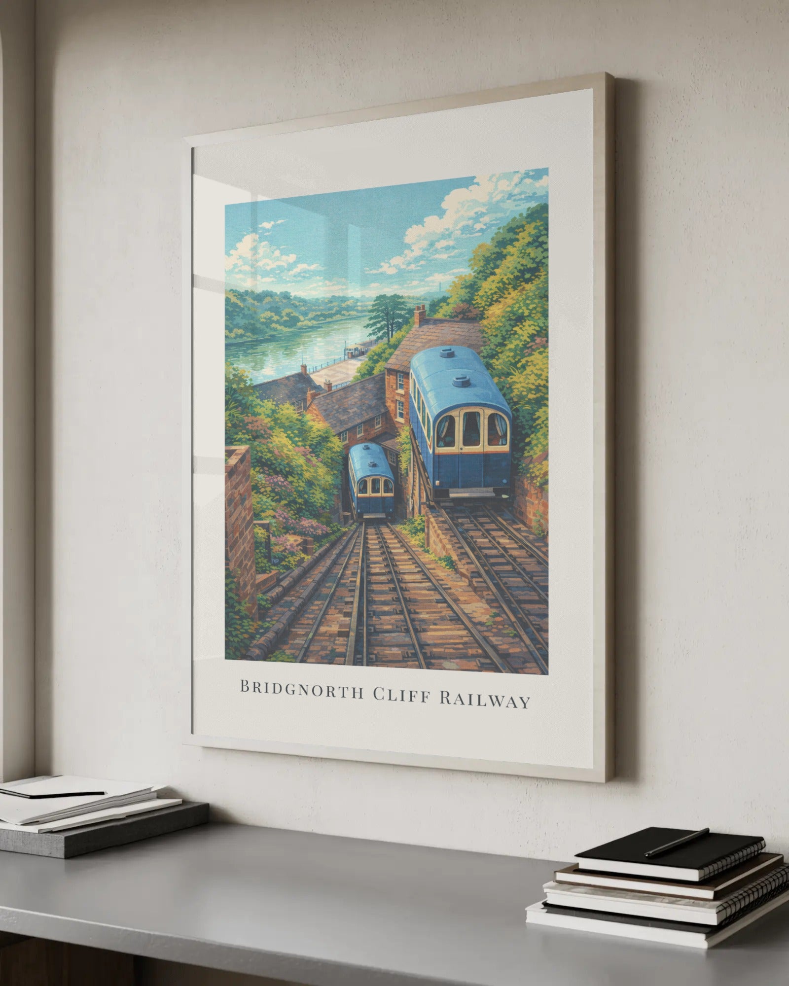 Bridgnorth Cliff Railway Art Print, framed wall art (view 6)