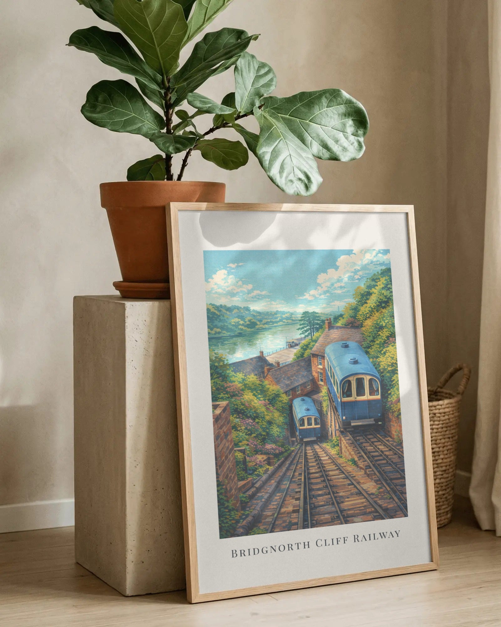 Bridgnorth Cliff Railway Art Print, framed wall art (view 8)