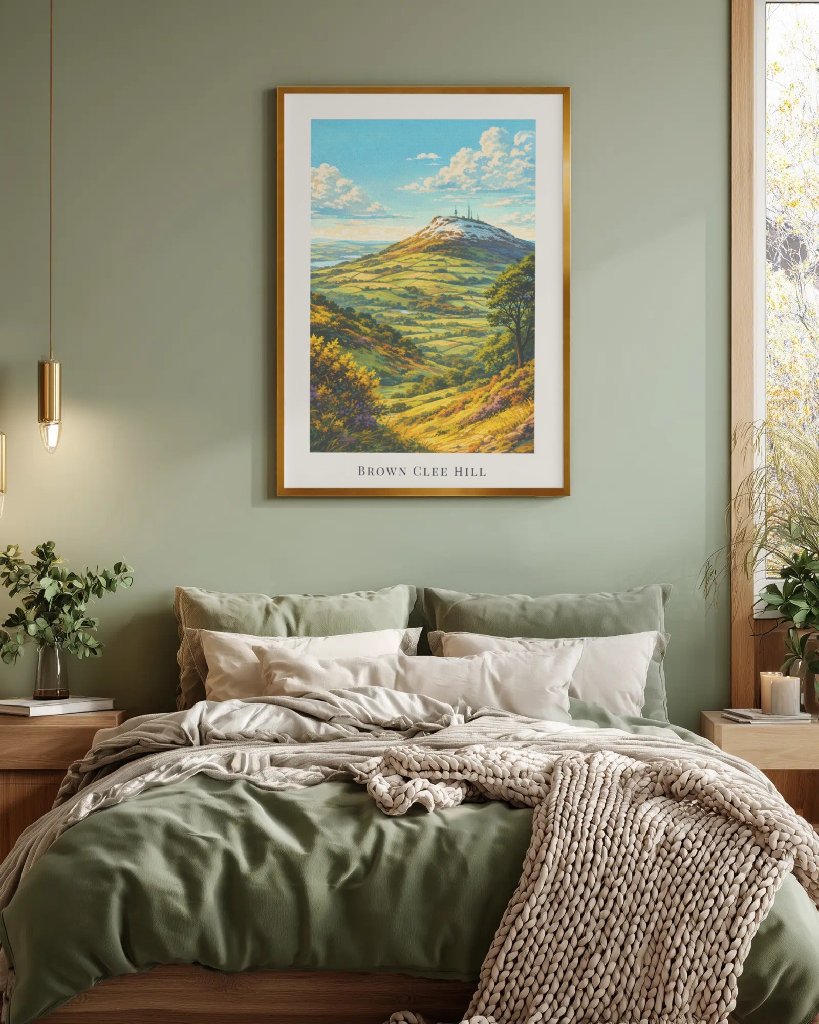 Brown Clee Hill Art Print, framed wall art (view 4)