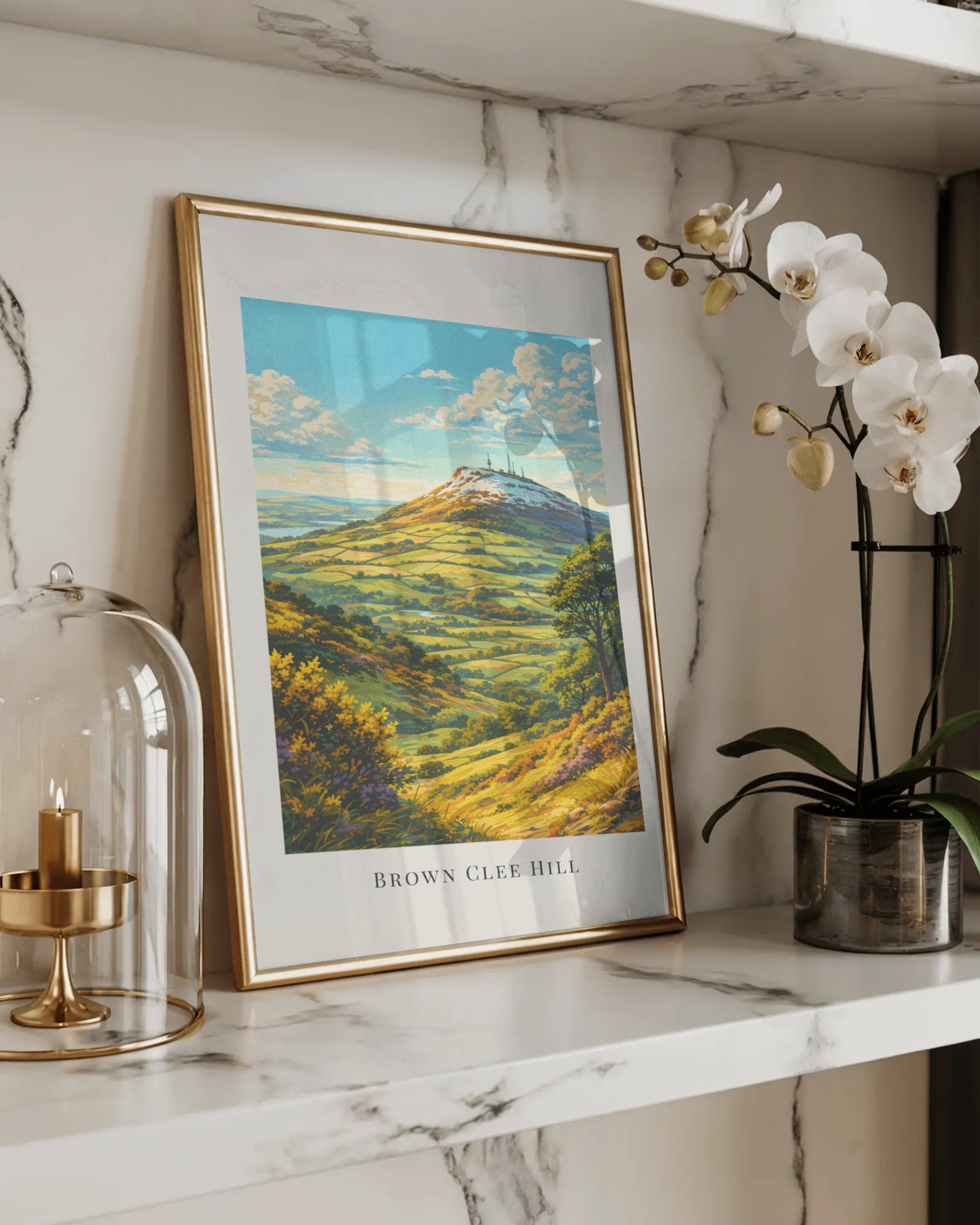 Brown Clee Hill Art Print, framed wall art (view 5)