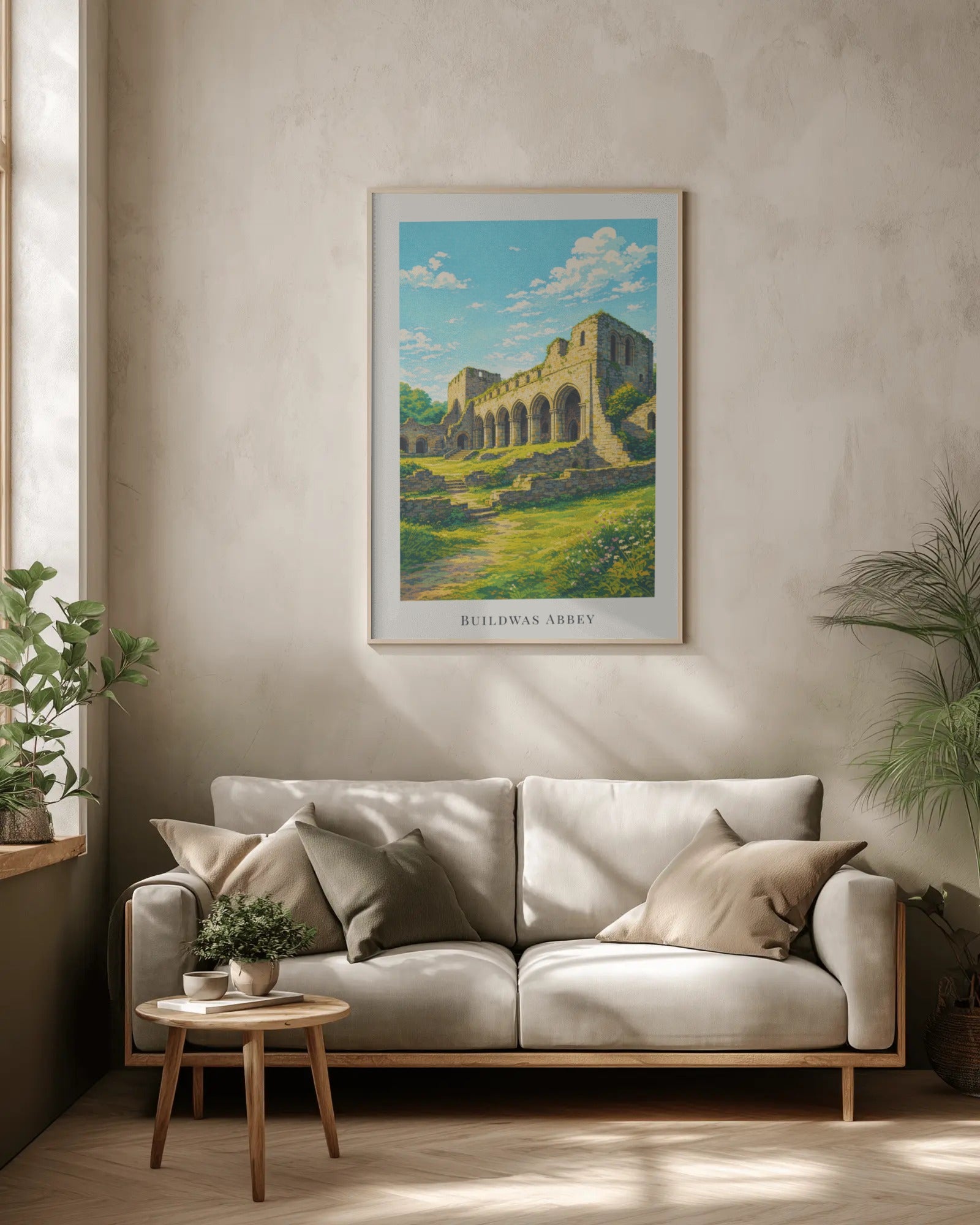 Buildwas Abbey Art Print, framed wall art (view 2)