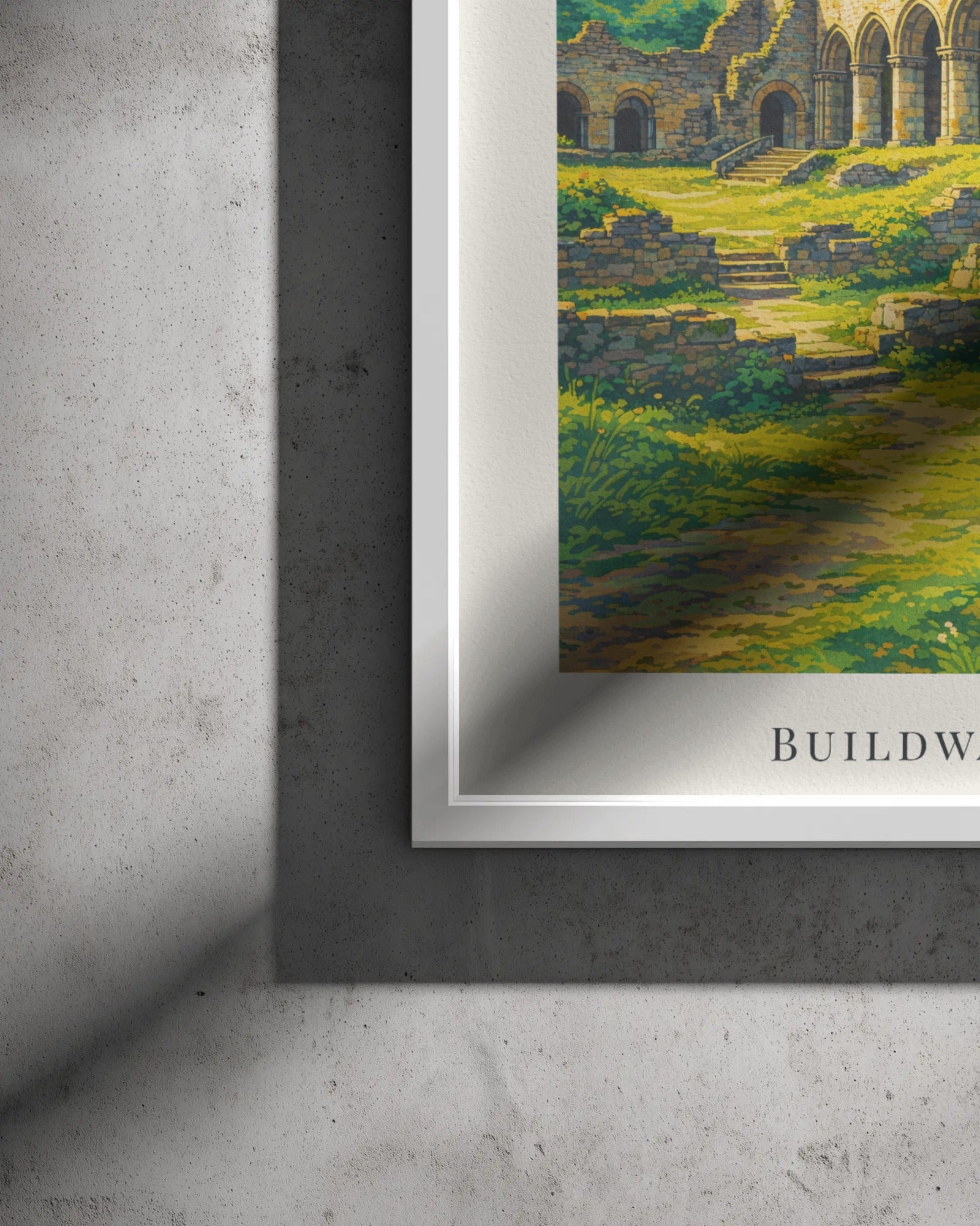 Buildwas Abbey Art Print, framed wall art (view 3)