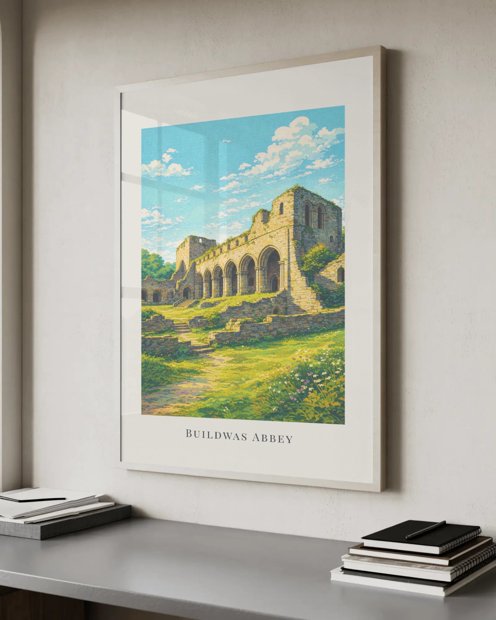 Buildwas Abbey Art Print, framed wall art (view 6)