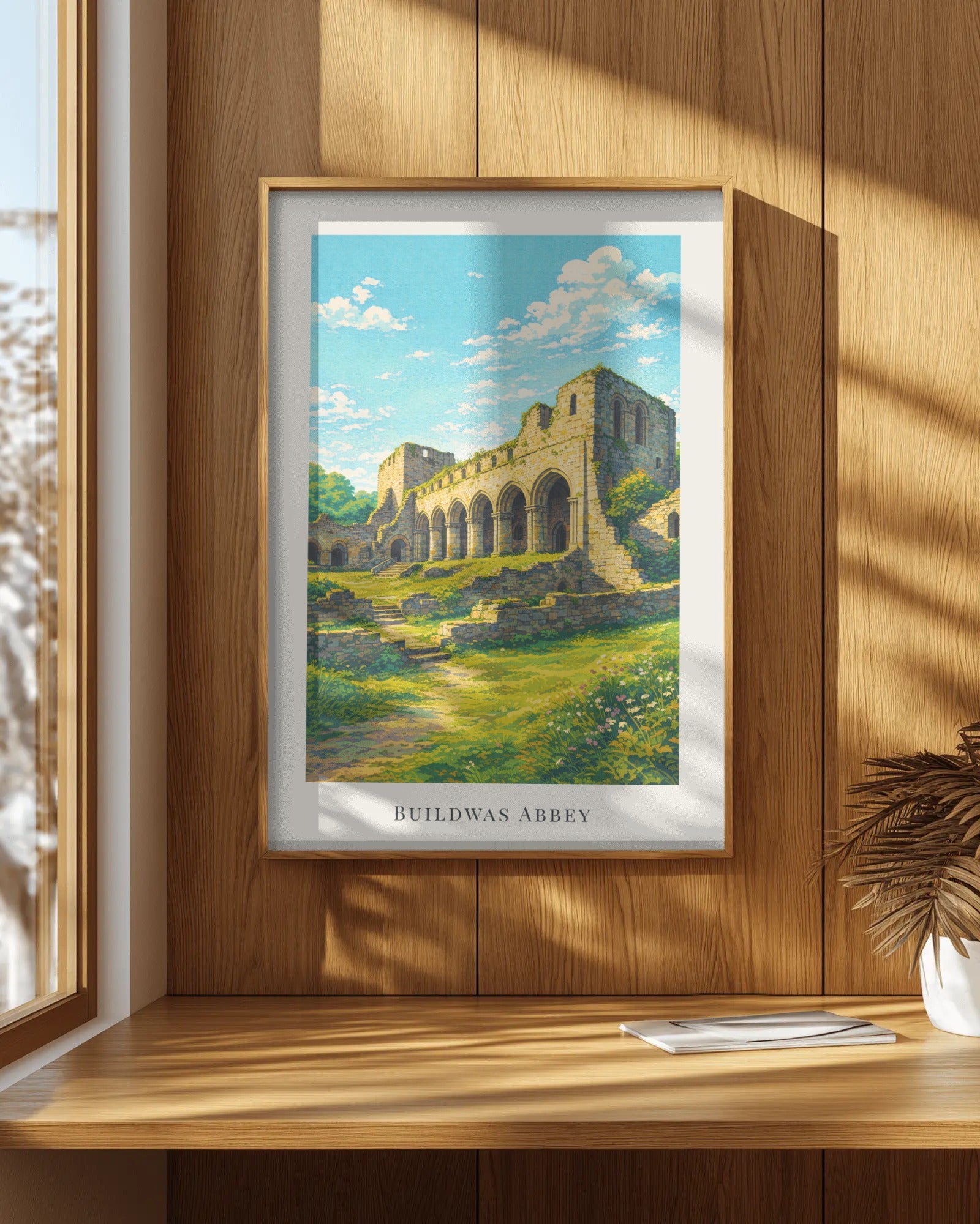 Buildwas Abbey Art Print, framed wall art (view 7)