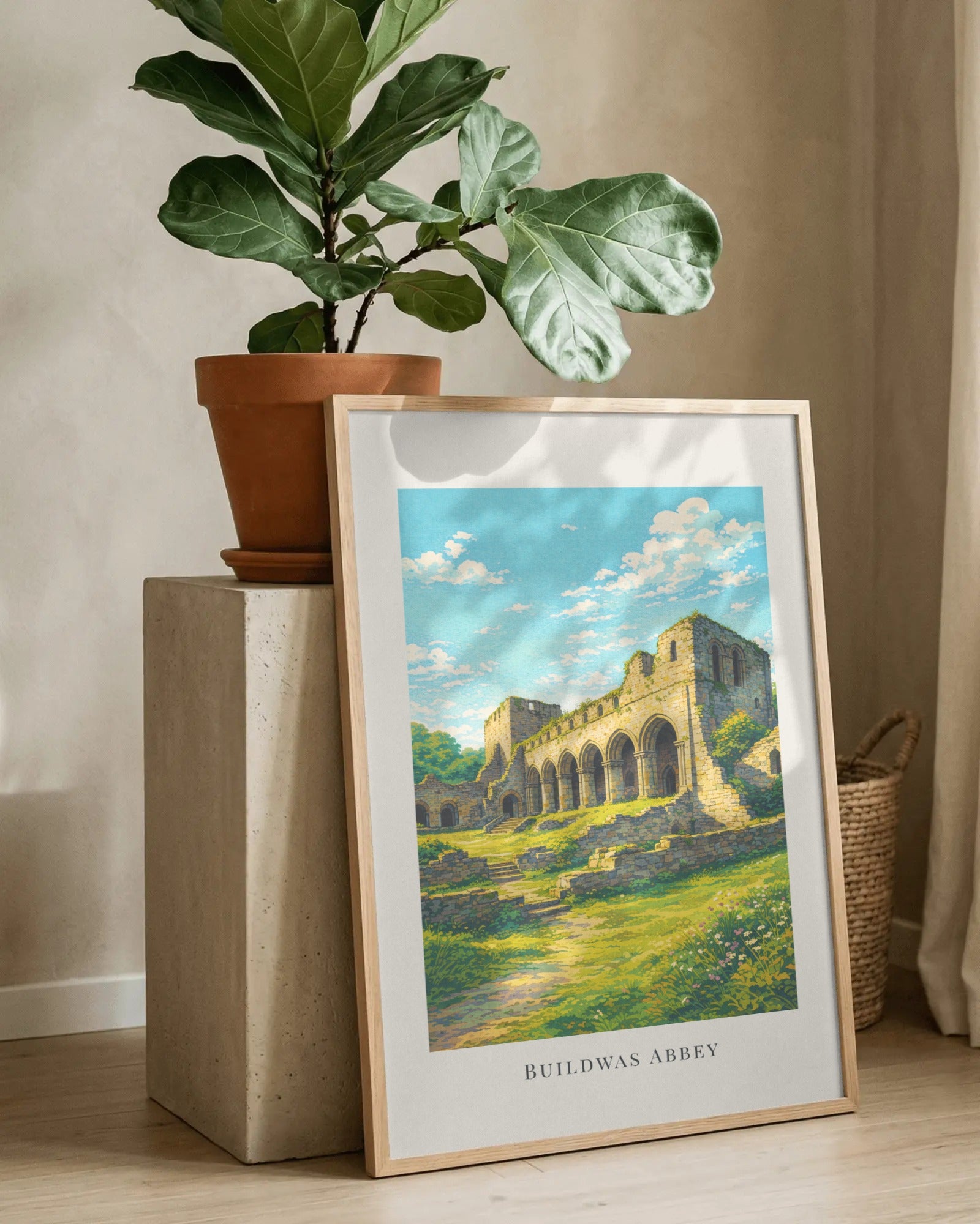 Buildwas Abbey Art Print, framed wall art (view 8)