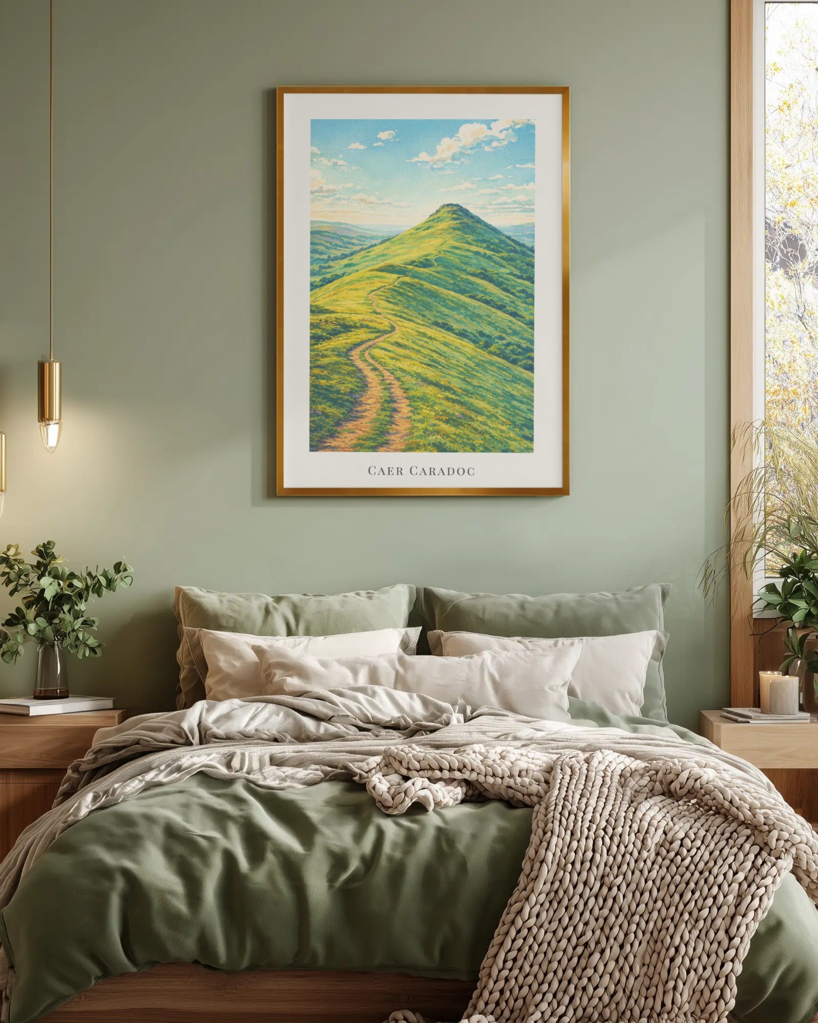 Caer Caradoc Art Print, framed wall art (view 4)