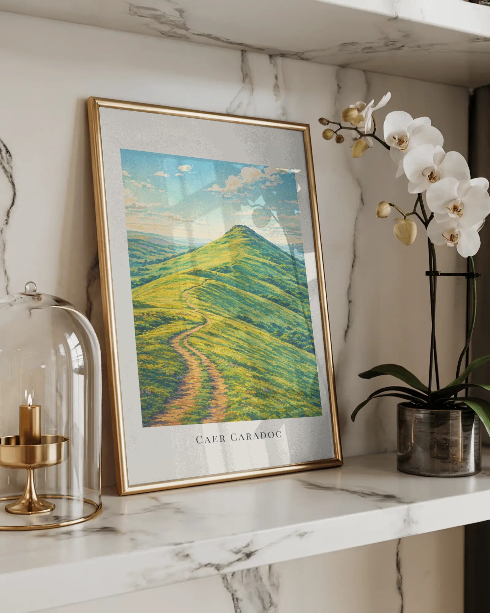 Caer Caradoc Art Print, framed wall art (view 5)