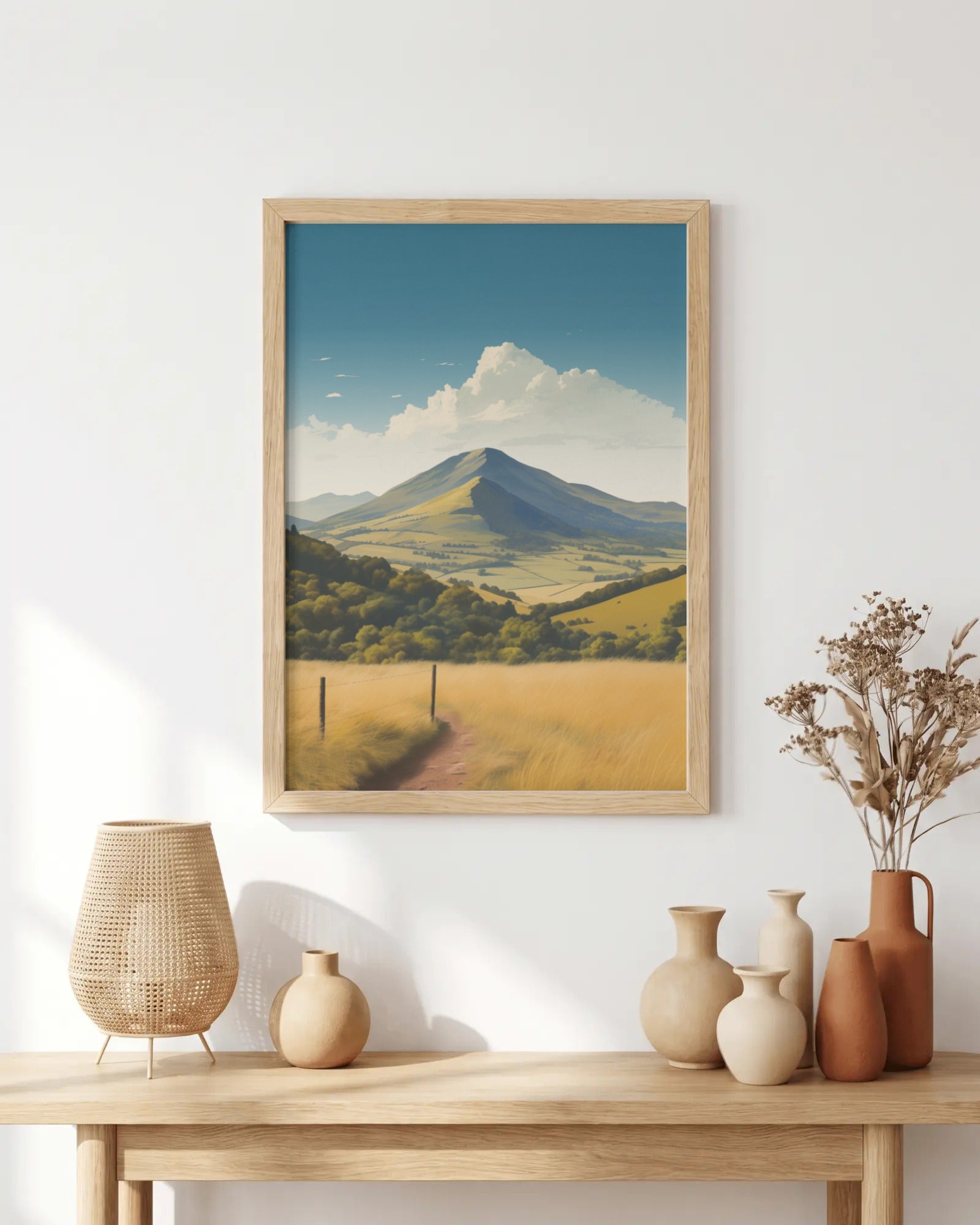 Caer Caradoc and The Lawley Art Print