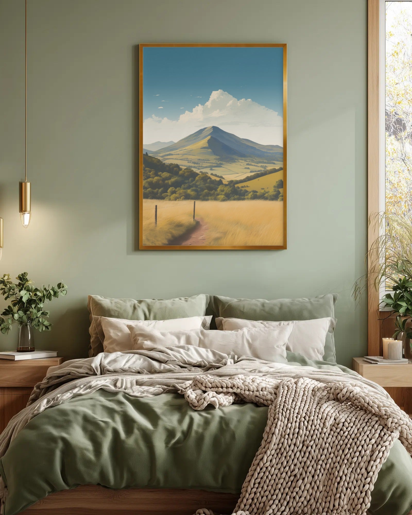 Caer Caradoc and The Lawley Art Print, framed wall art (view 4)