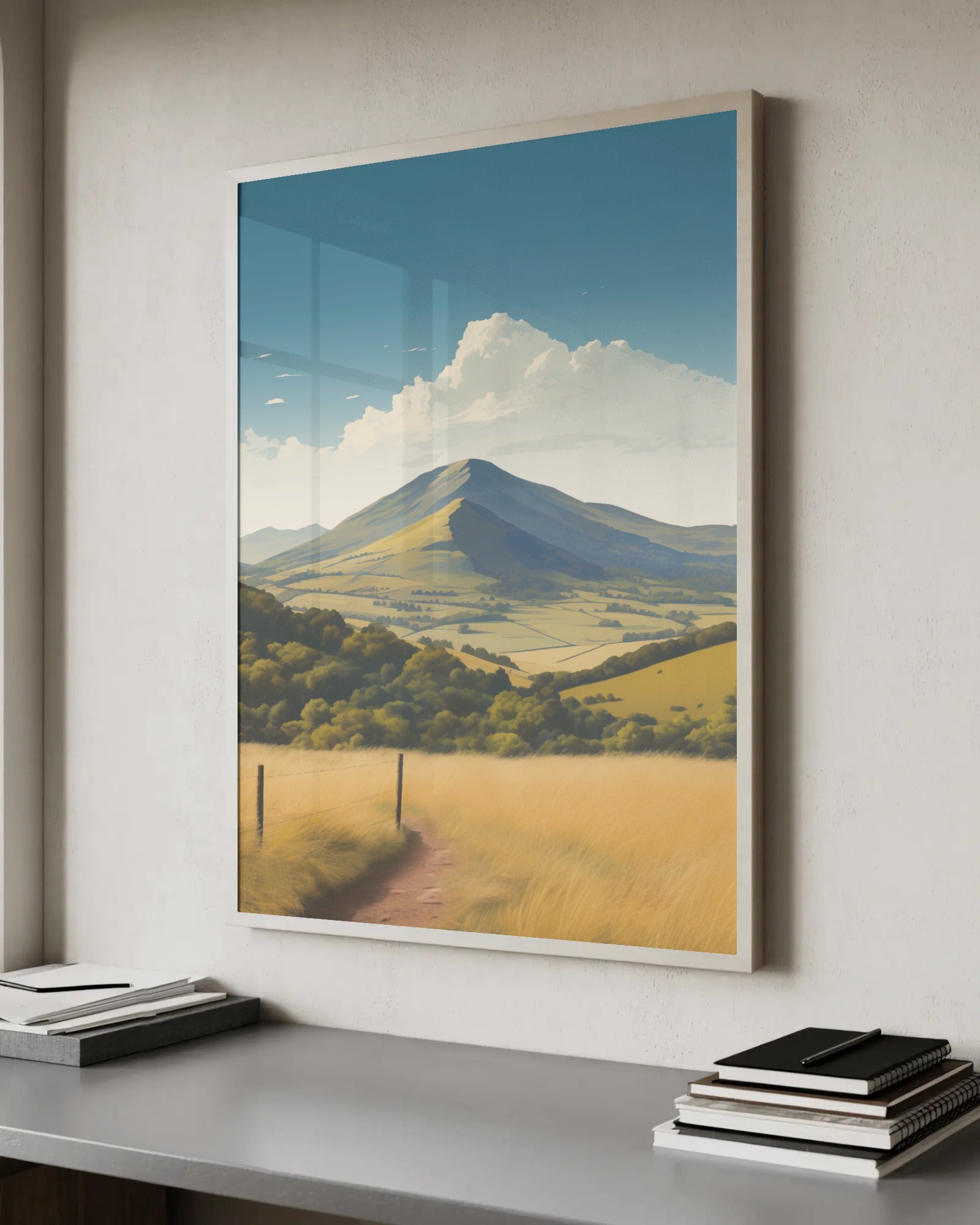 Caer Caradoc and The Lawley Art Print, framed wall art (view 5)