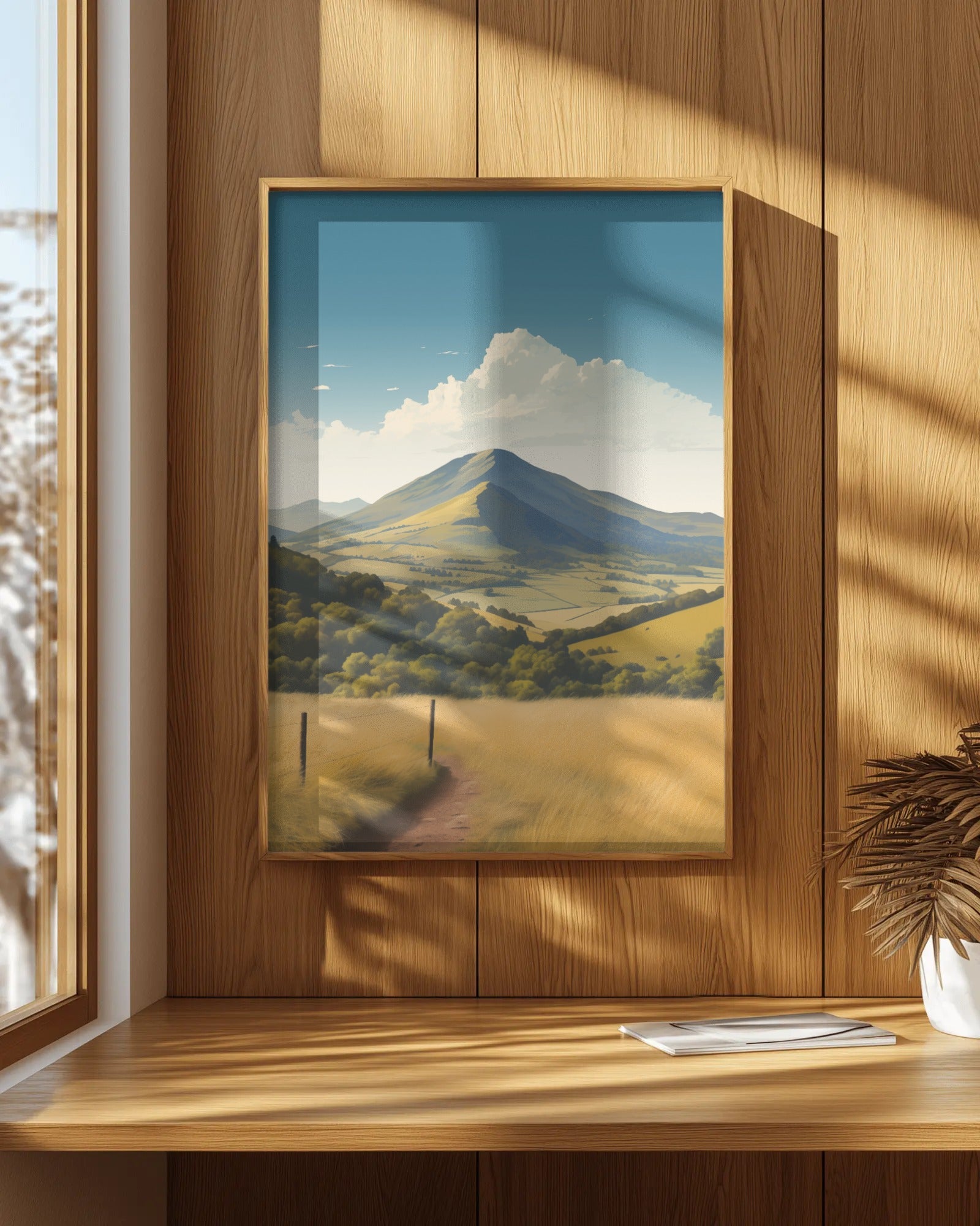 Caer Caradoc and The Lawley Art Print, framed wall art (view 6)