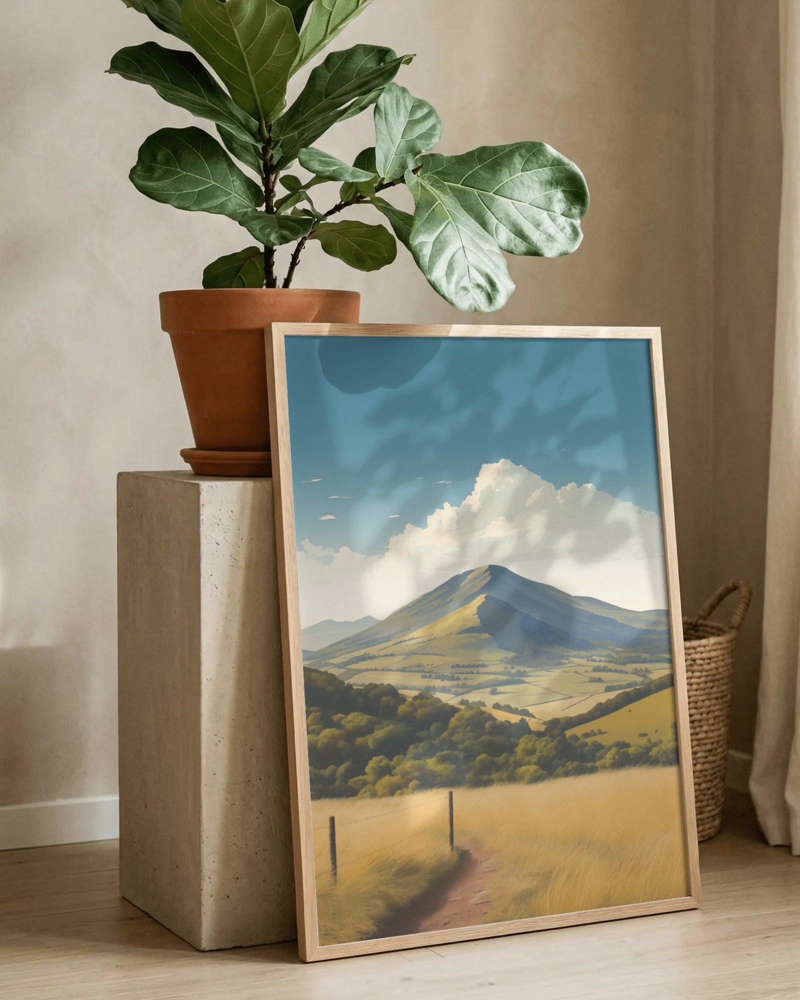 Caer Caradoc and The Lawley Art Print, framed wall art (view 7)