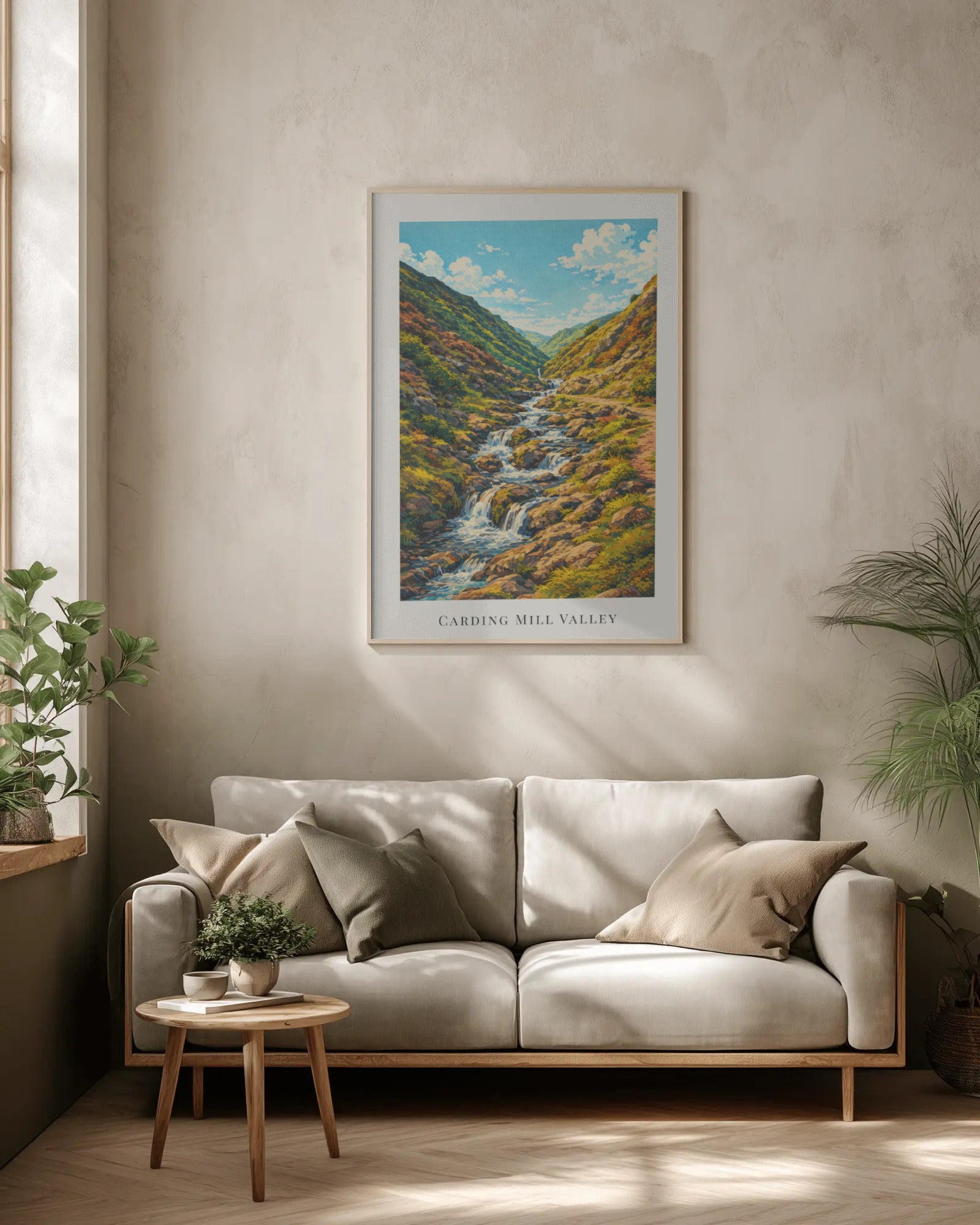 Carding Mill Valley Art Print, framed wall art (view 2)