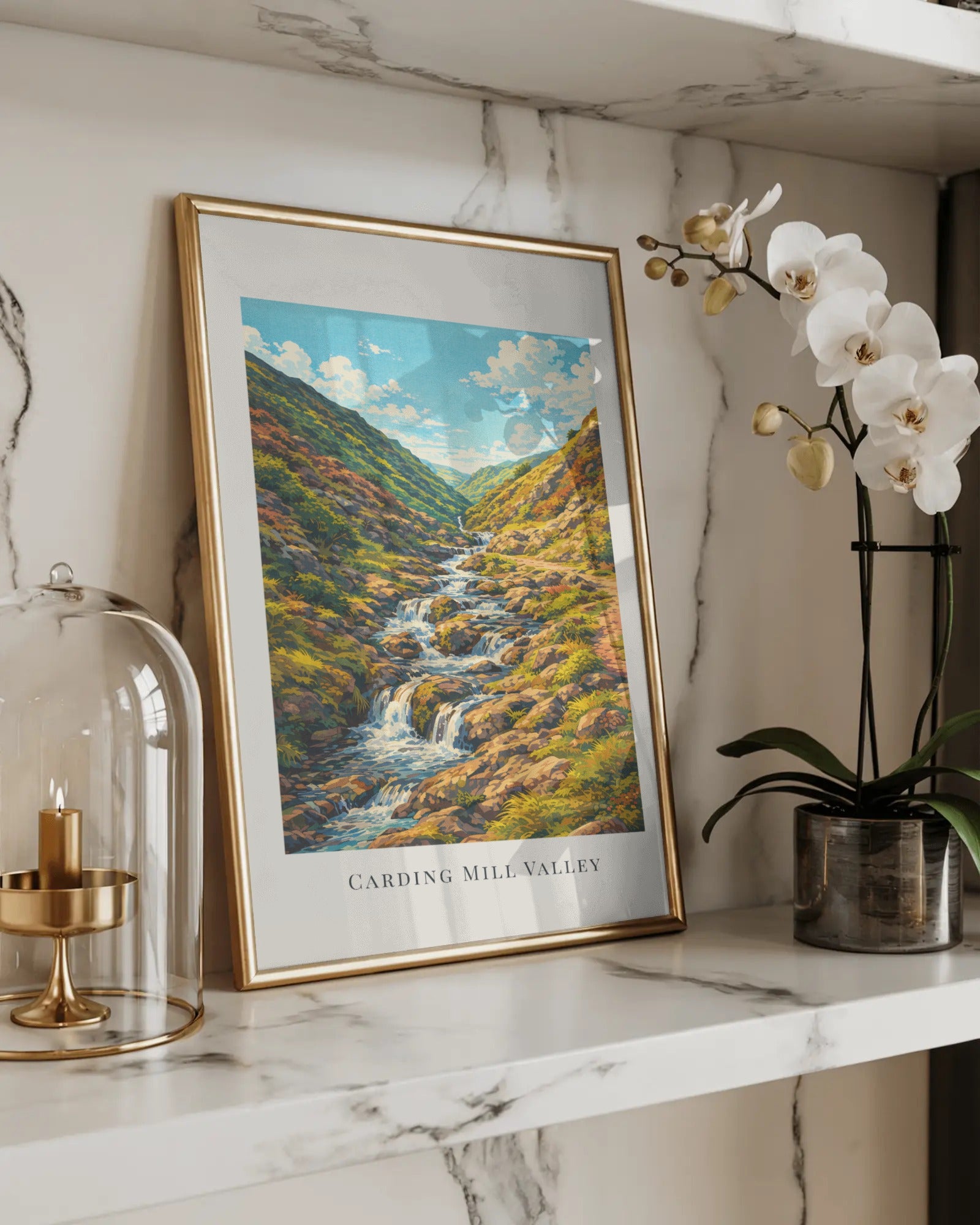 Carding Mill Valley Art Print, framed wall art (view 5)