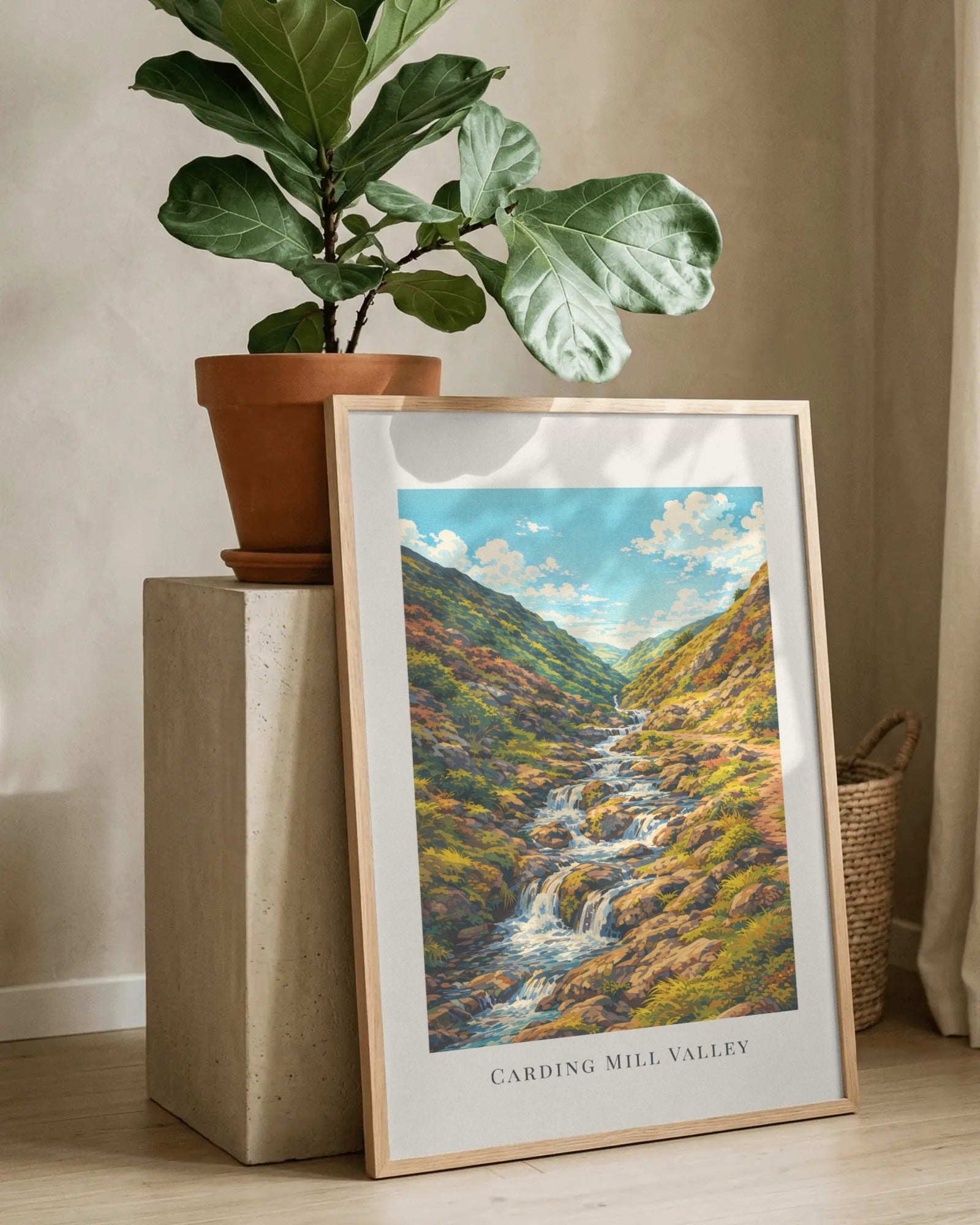 Carding Mill Valley Art Print, framed wall art (view 8)