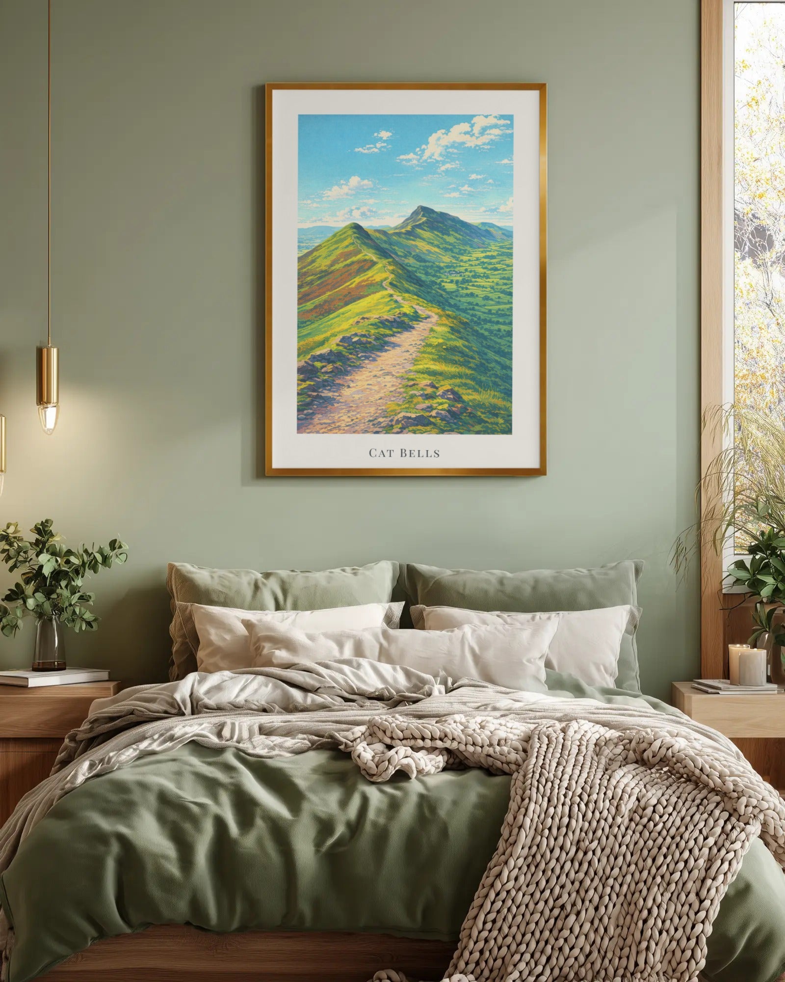 Cat Bells Art Print, framed wall art (view 4)