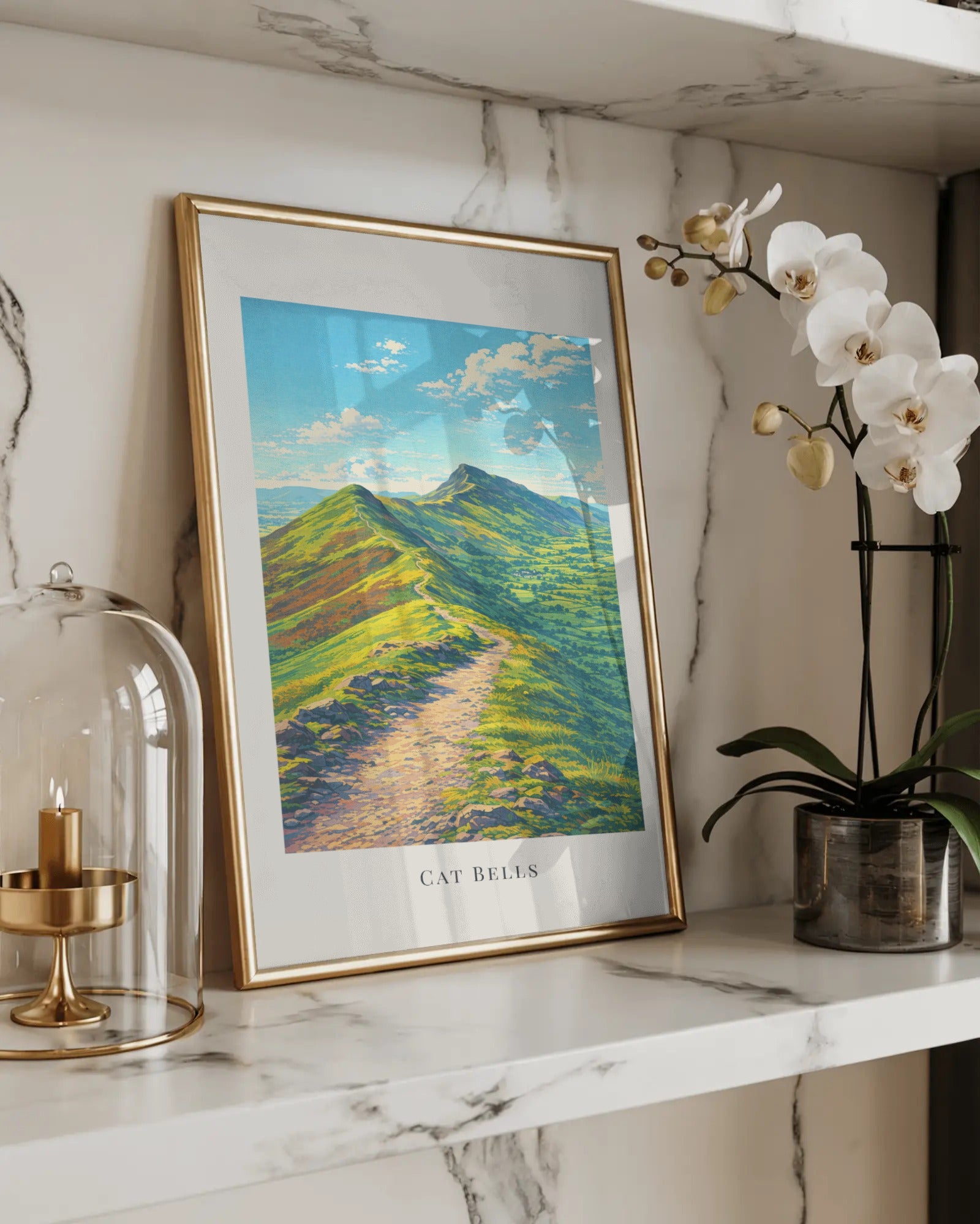 Cat Bells Art Print, framed wall art (view 5)