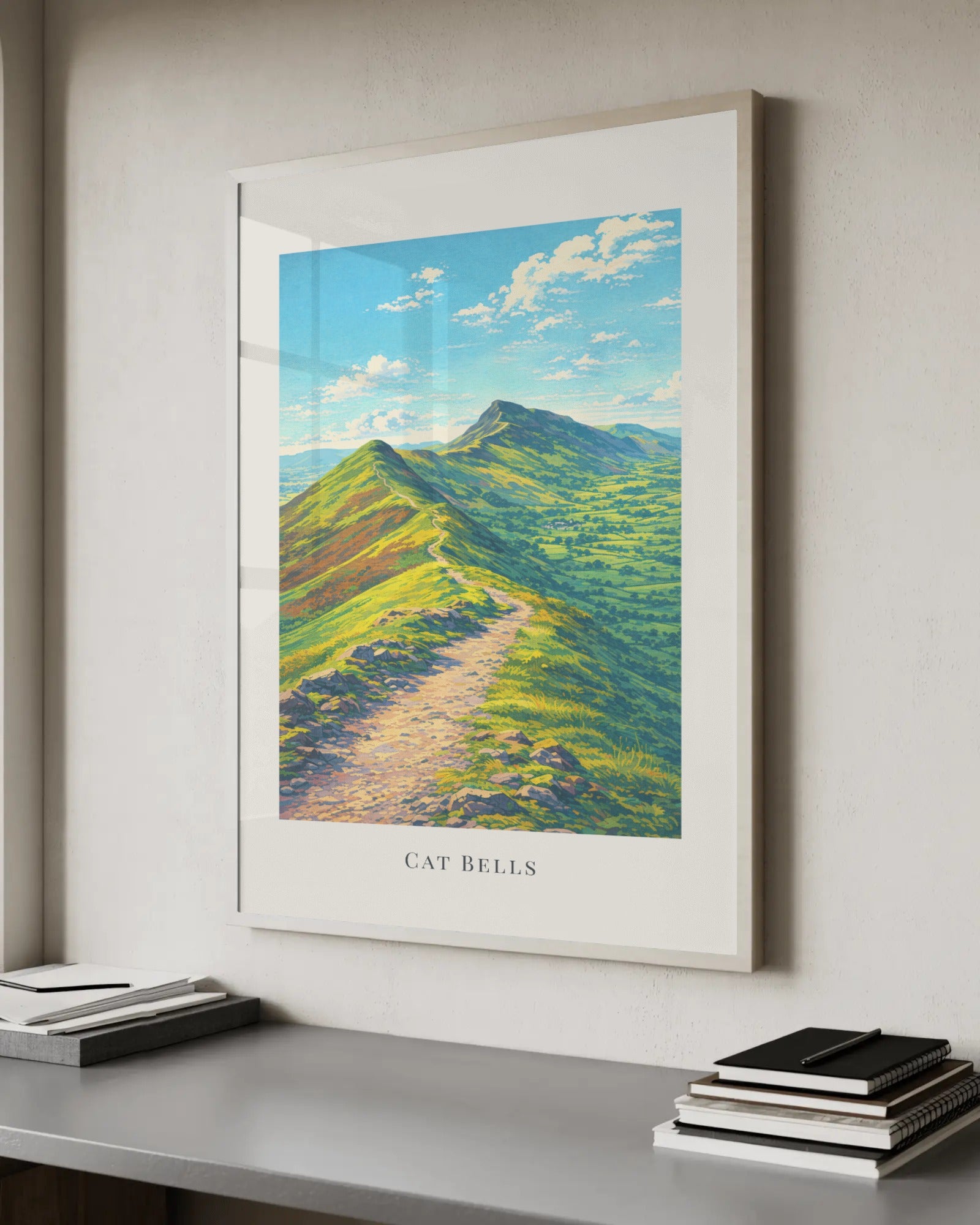 Cat Bells Art Print, framed wall art (view 6)