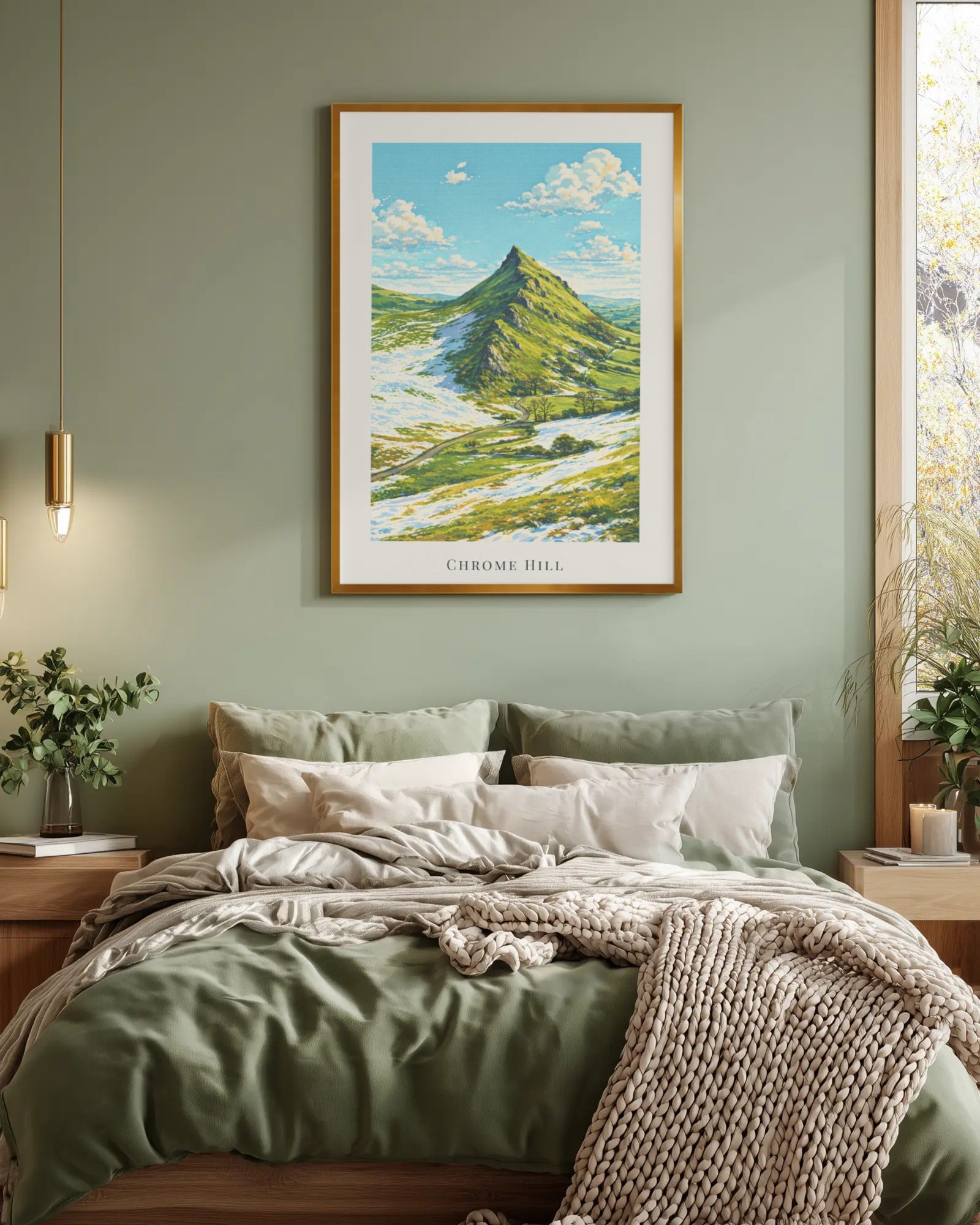 Chrome Hill Art Print, framed wall art (view 4)