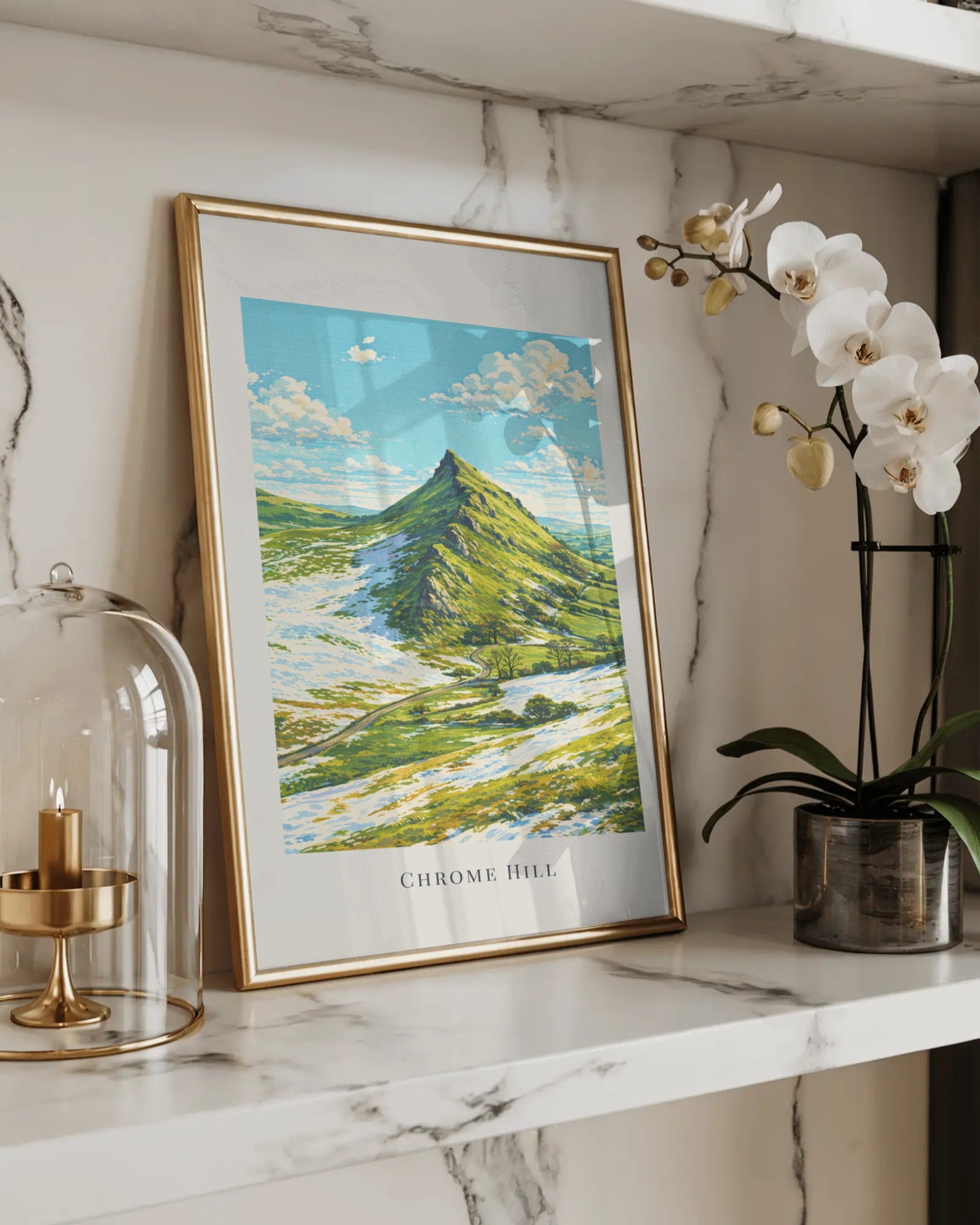 Chrome Hill Art Print, framed wall art (view 5)