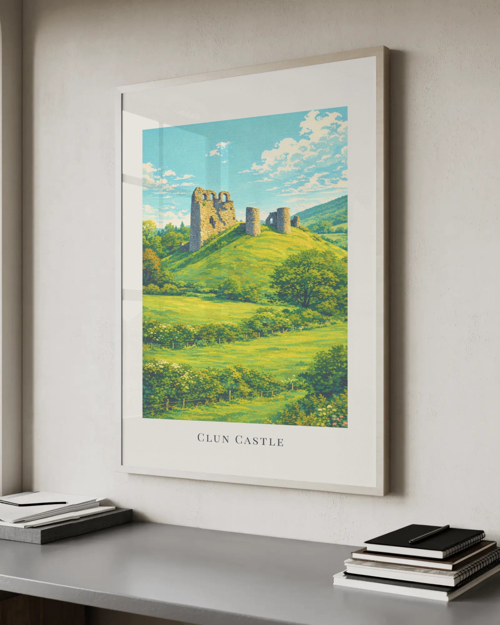 Clun Castle Art Print, framed wall art (view 6)