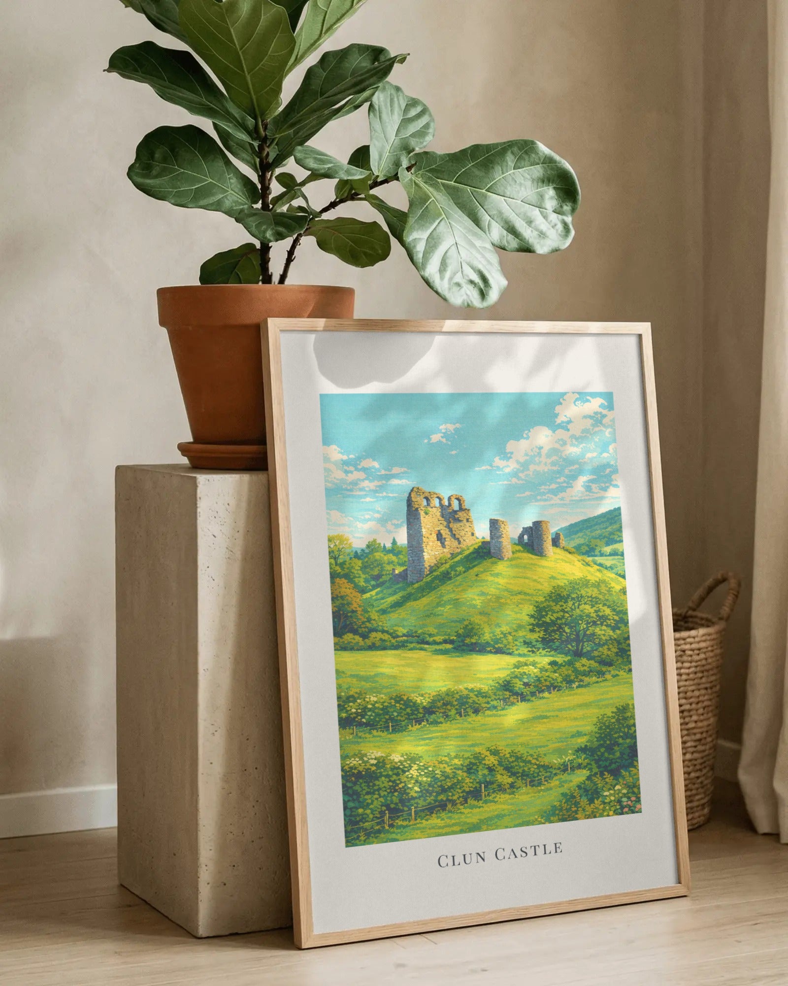 Clun Castle Art Print, framed wall art (view 8)