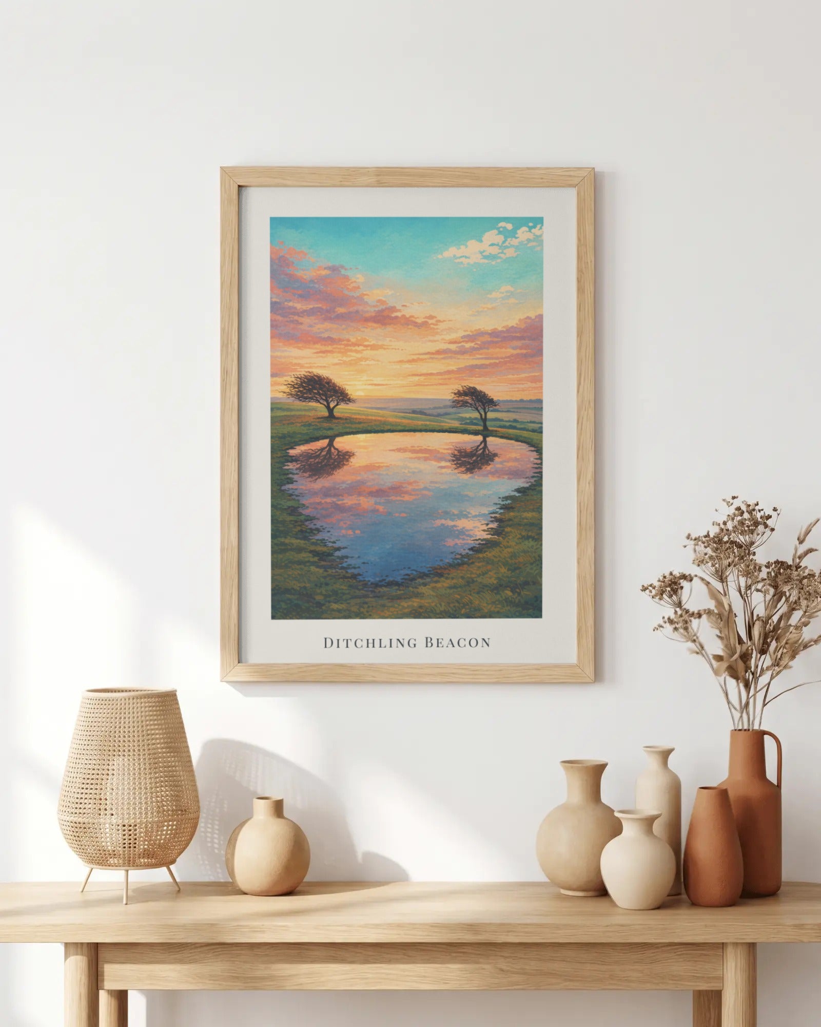 Ditchling Beacon Art Print