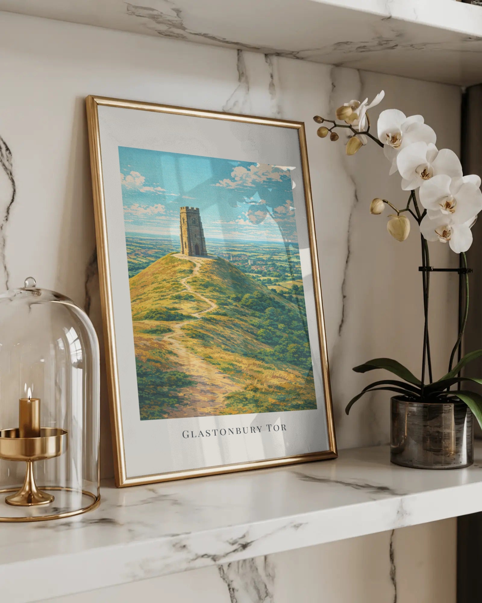 Glastonbury Tor Art Print, framed wall art (view 5)