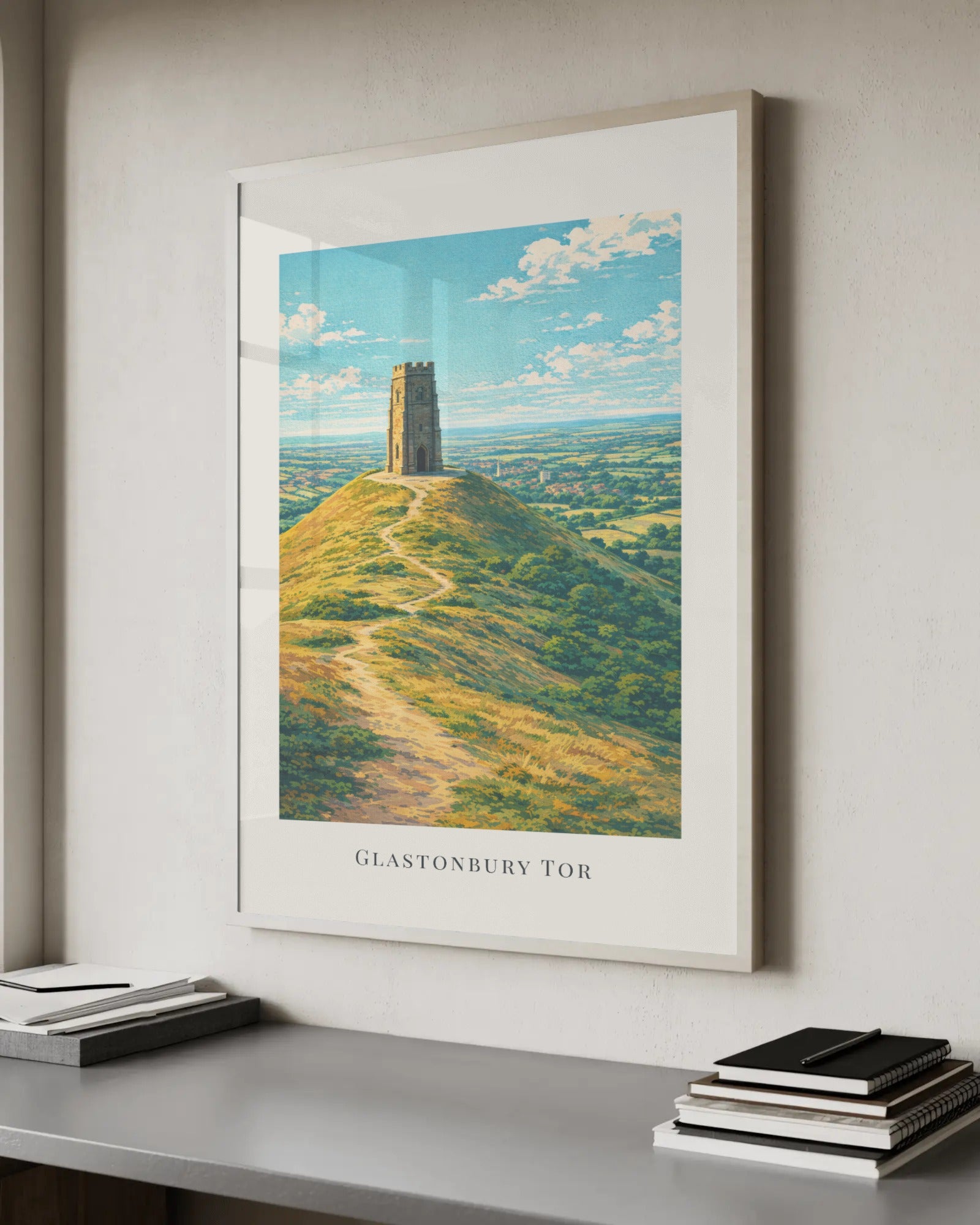 Glastonbury Tor Art Print, framed wall art (view 6)