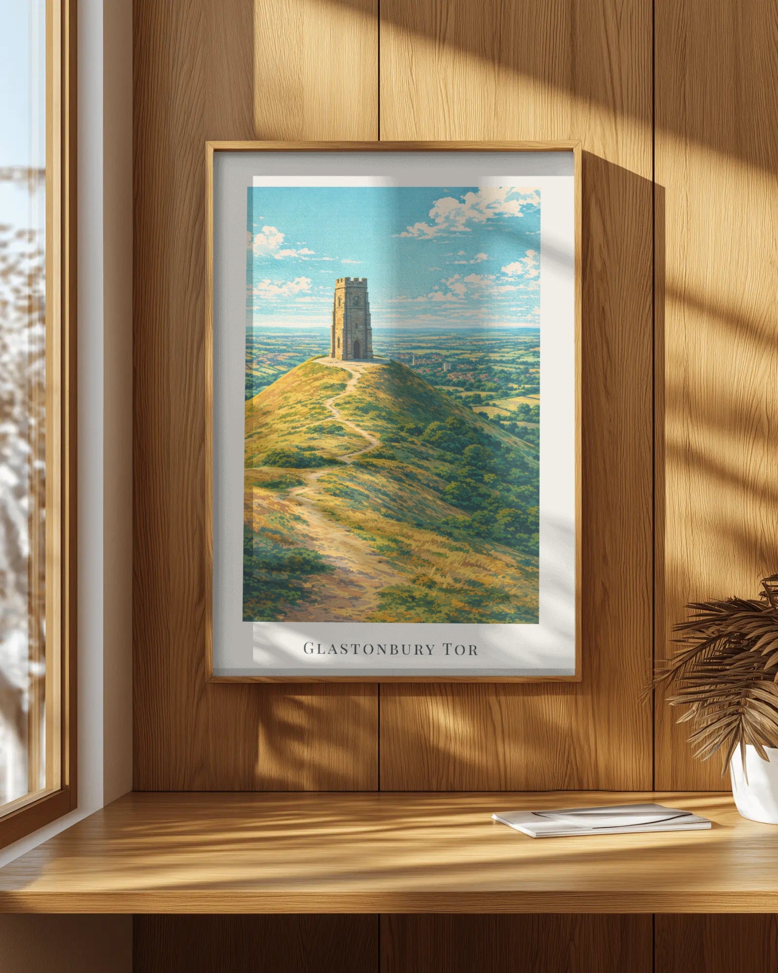 Glastonbury Tor Art Print, framed wall art (view 7)