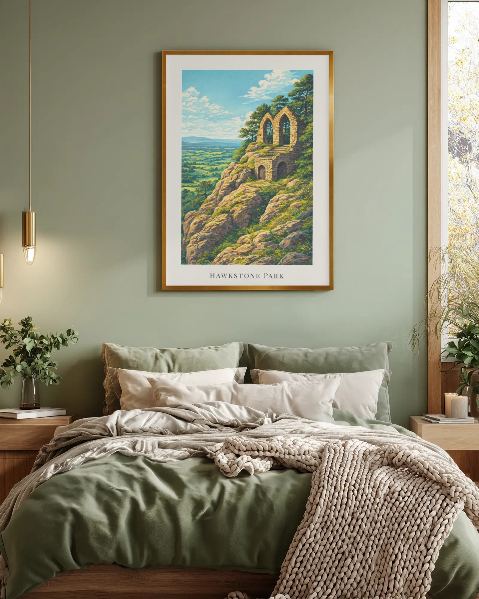 Hawkstone Park Art Print, framed wall art (view 4)