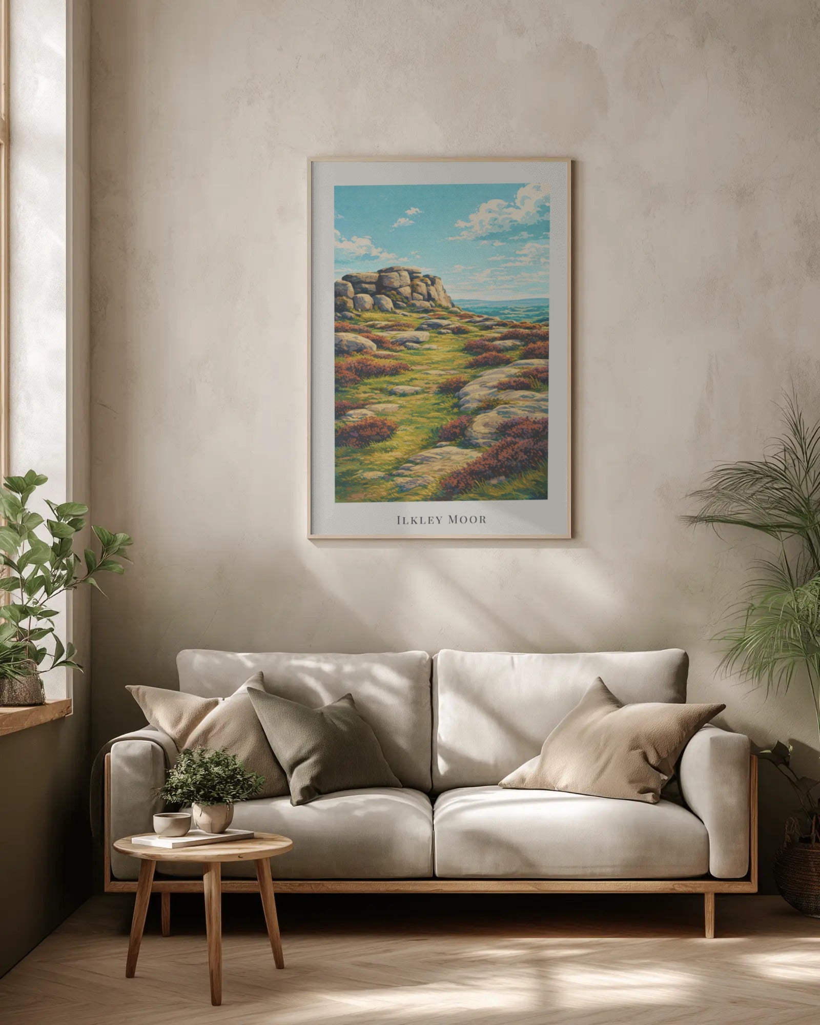Ilkley Moor Art Print, framed wall art (view 2)