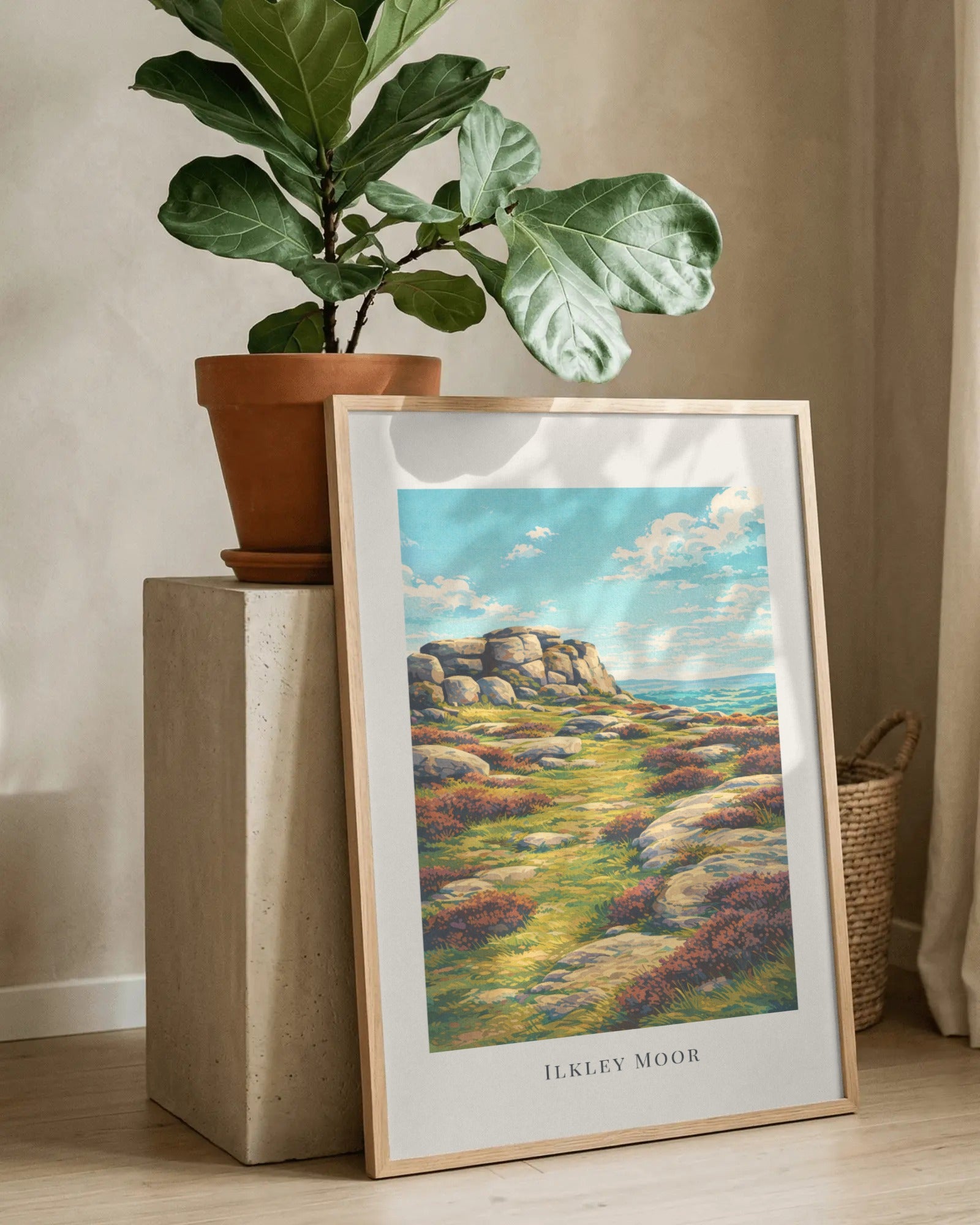 Ilkley Moor Art Print, framed wall art (view 8)
