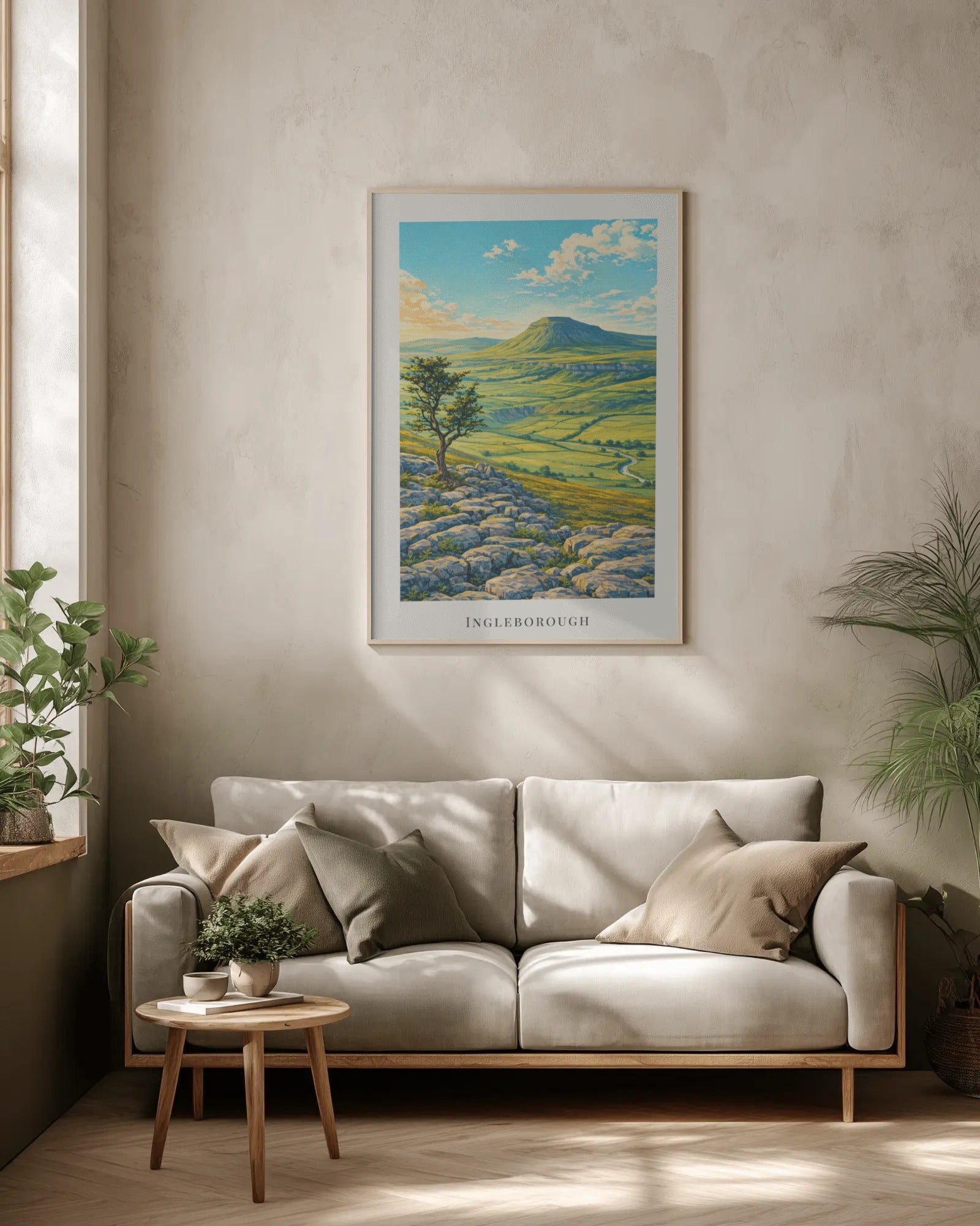 Ingleborough Art Print, framed wall art (view 2)